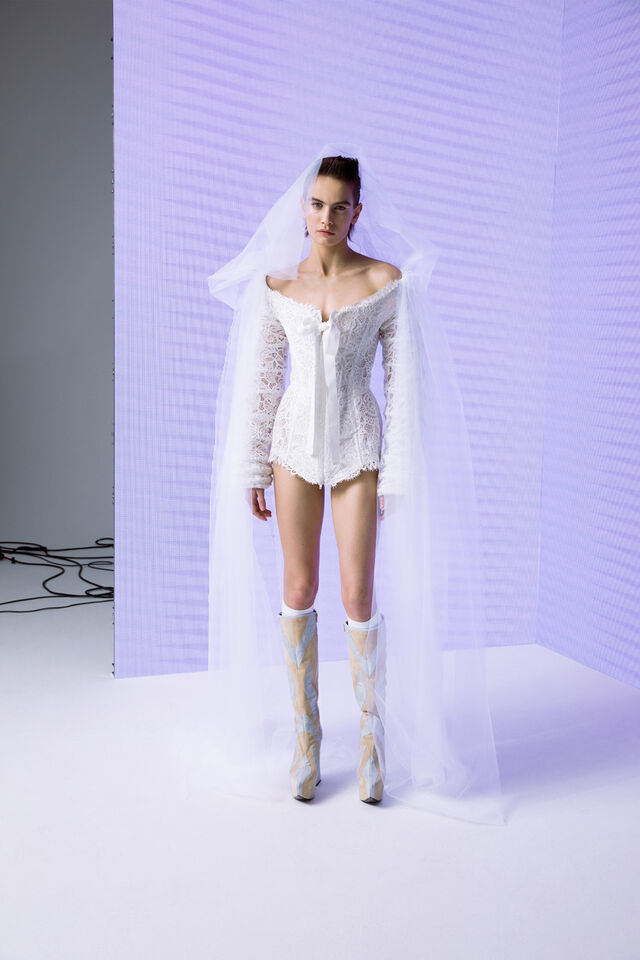 Angelica Mini Bridal Dress