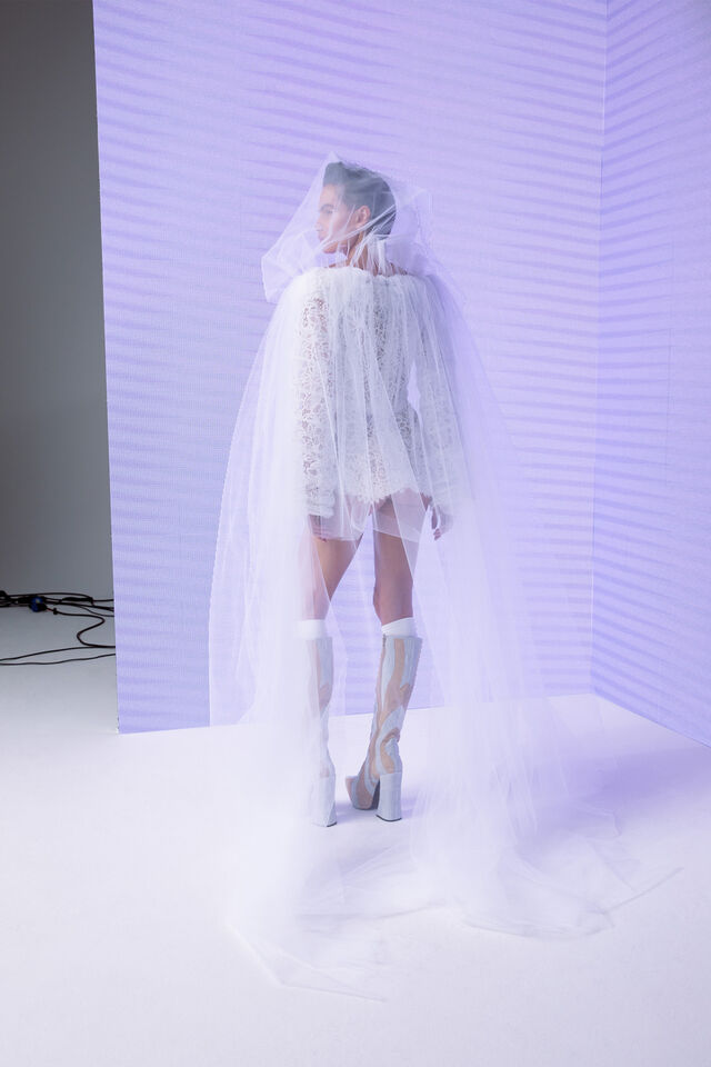 Angelica Mini Bridal Dress