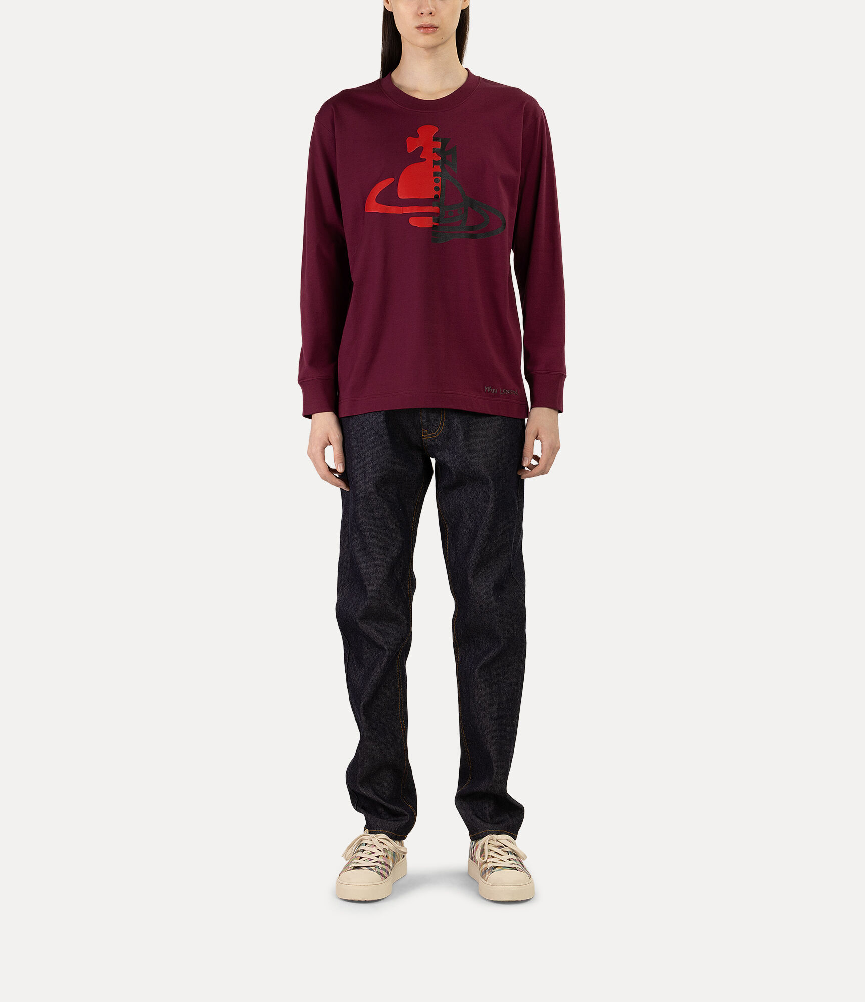 Half and Half Long Sleeve t-shirt   large image number 2