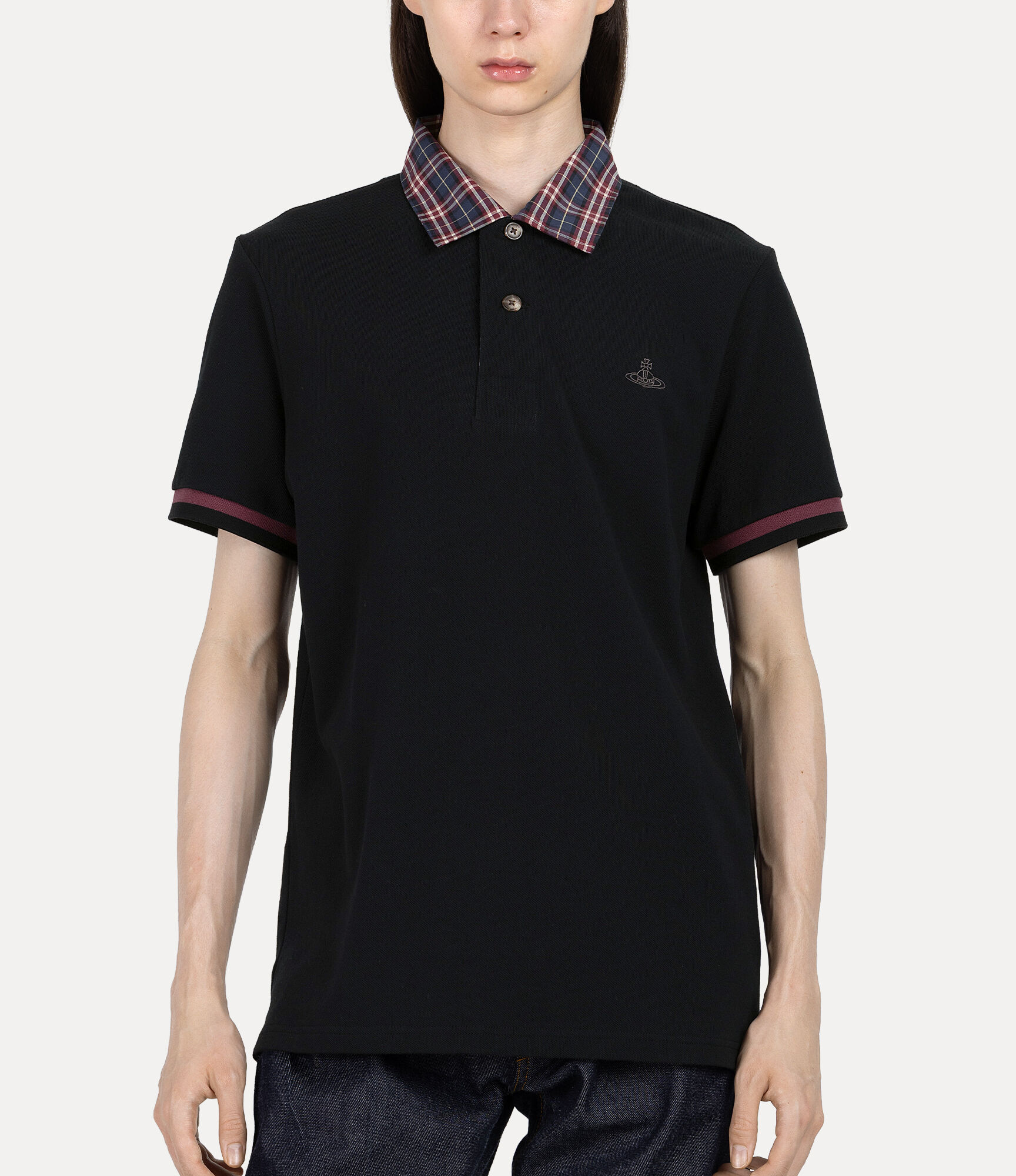 Detailed Check Polo  large image number 4