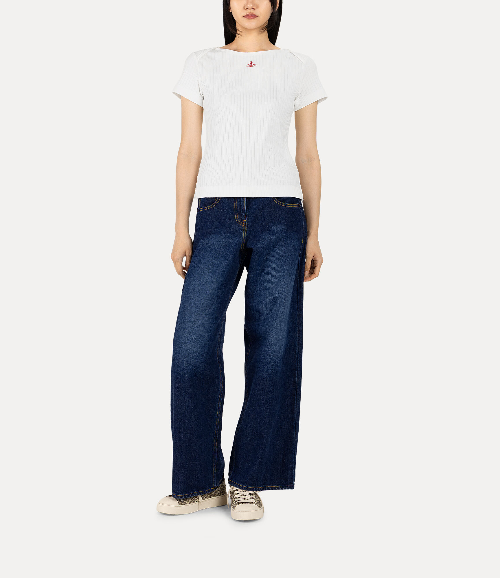 Organic Denim Straight Pants  large image number 2