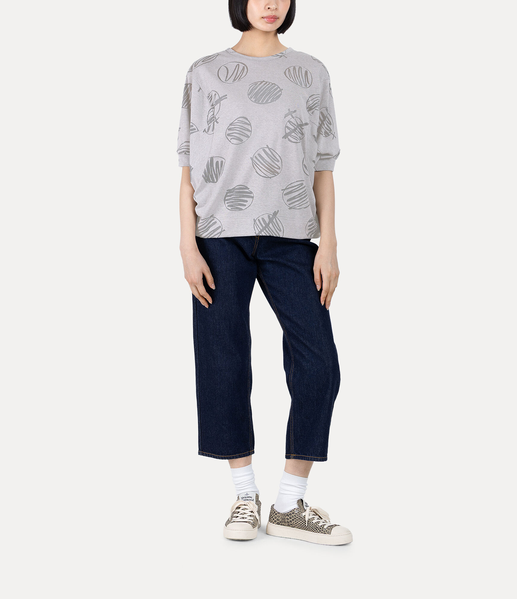 Scribble Dots Jersey Dolman Top  large image number 2
