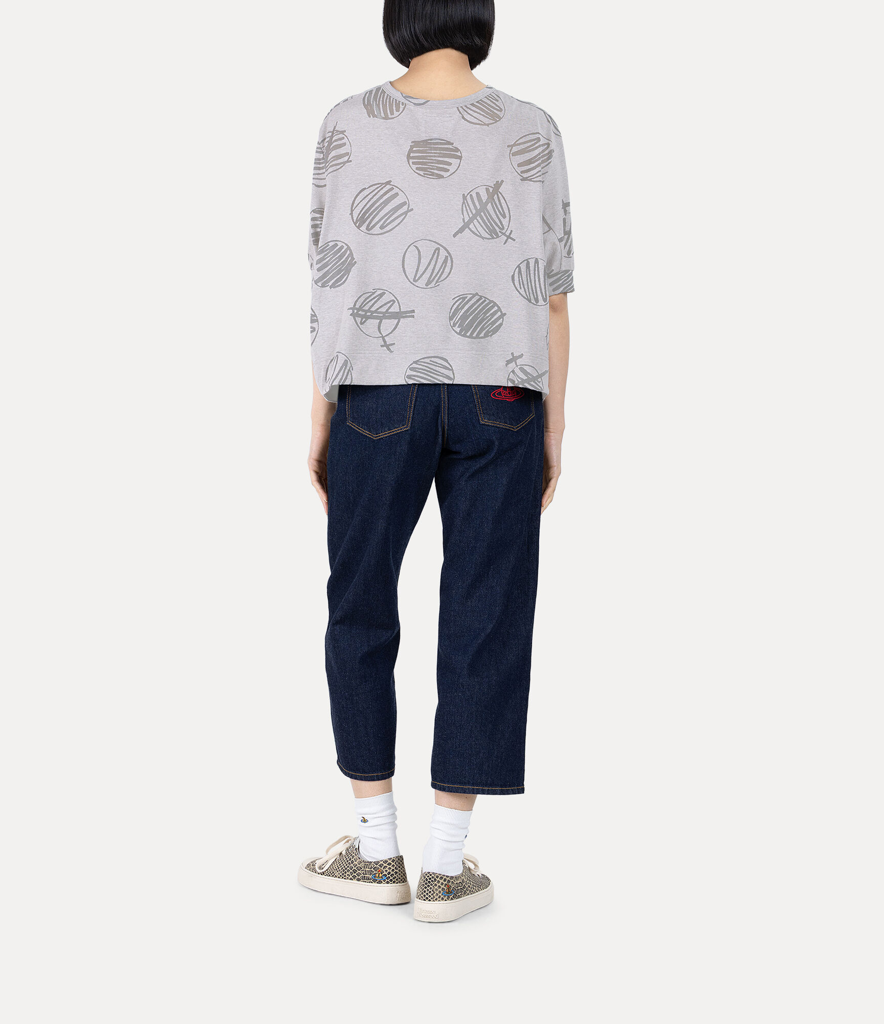 Scribble Dots Jersey Dolman Top  large image number 3
