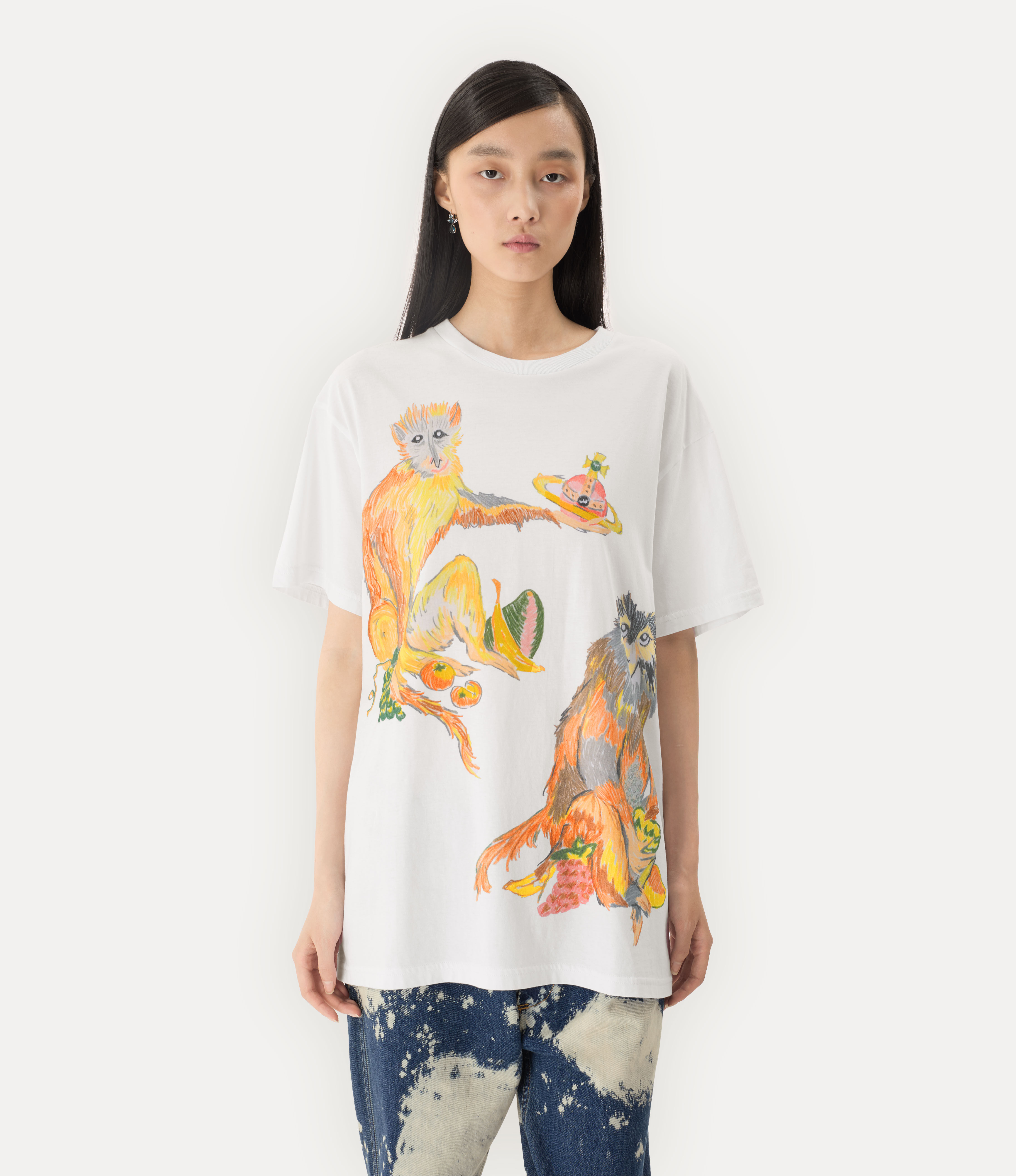 Monkeys Longline T-shirt  large image number 4