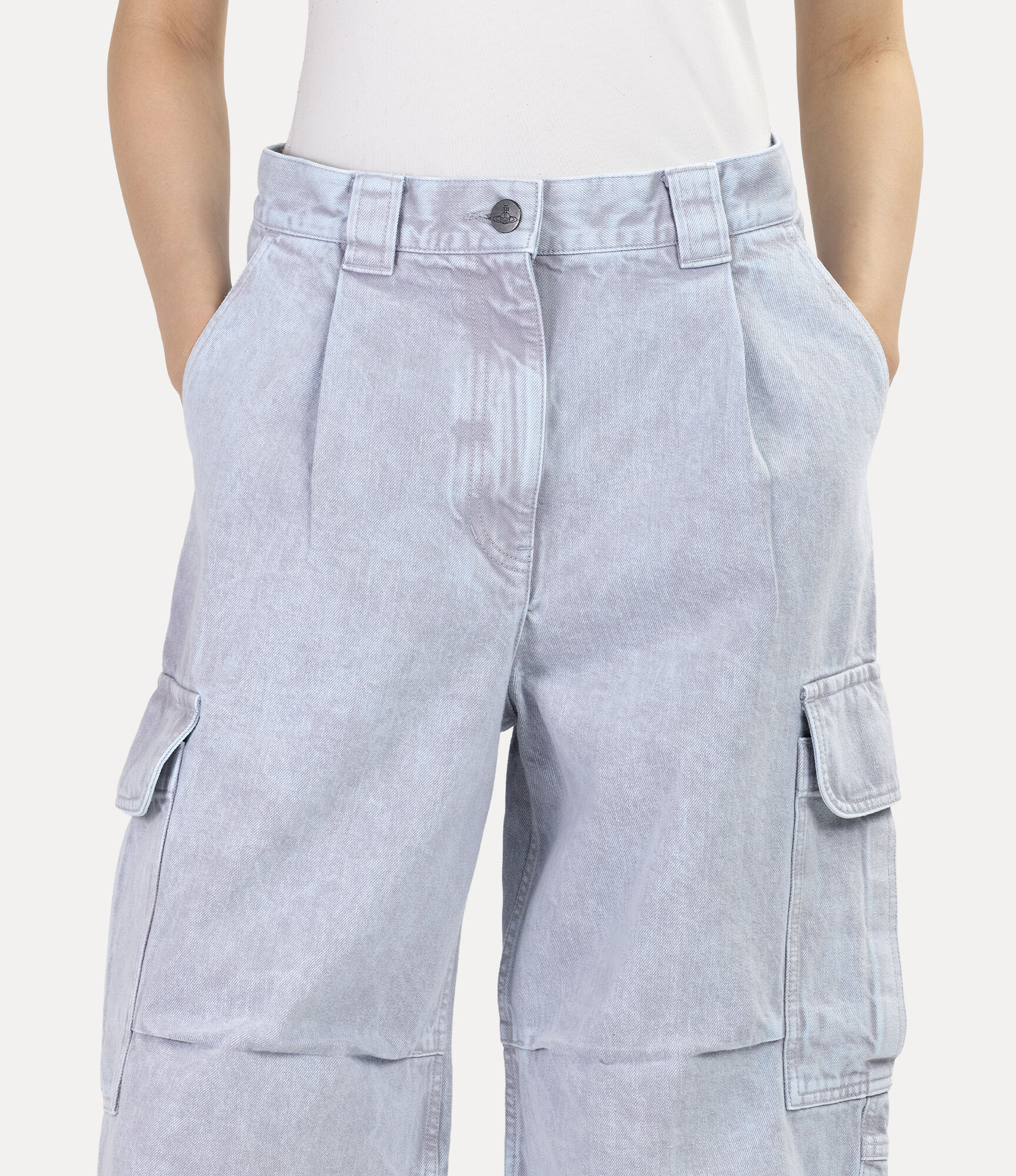 Denim Military Trousers  large image number 4