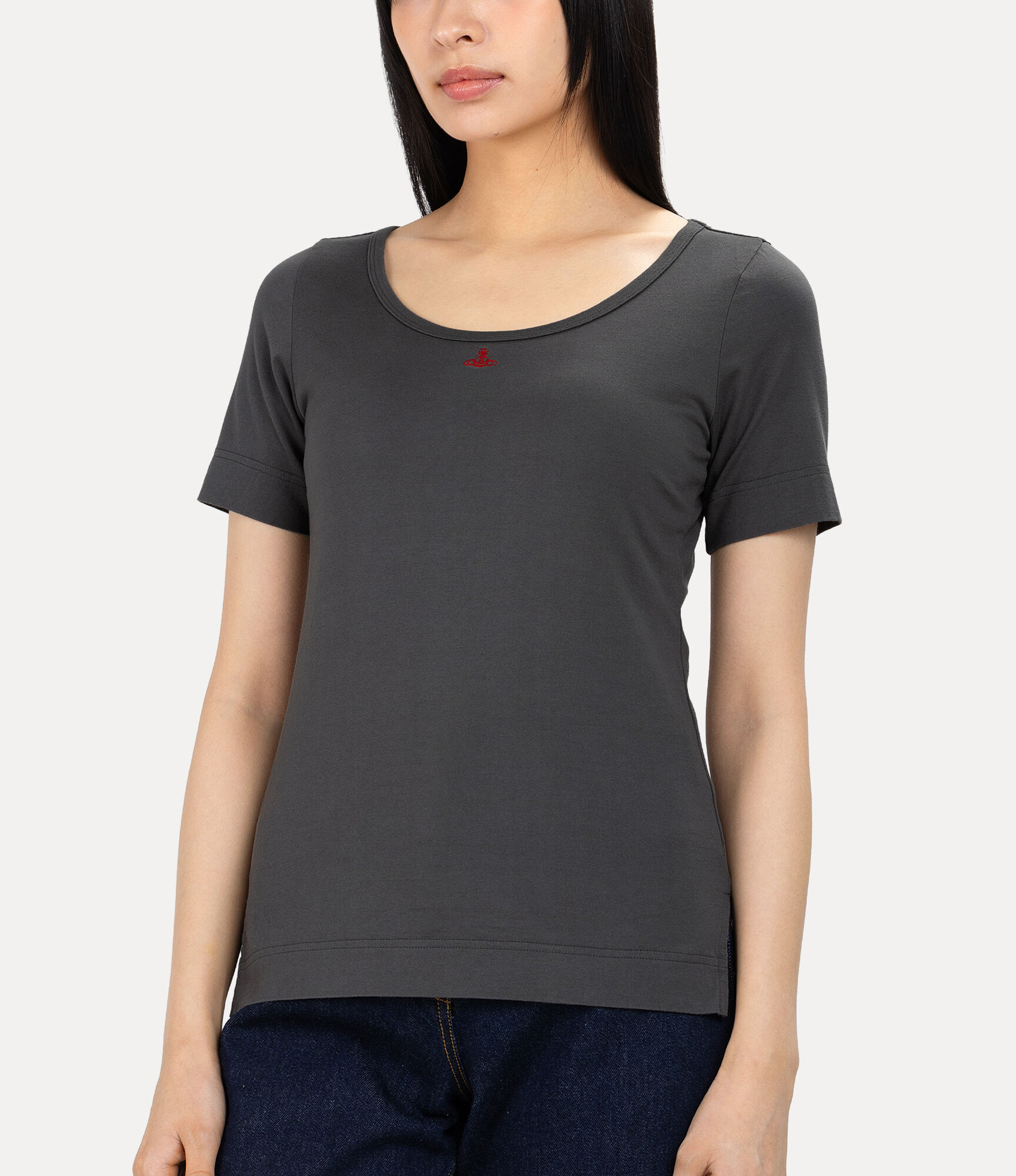 Organic Cotton Jersey Basic Round Neck T-shirt  large image number 4