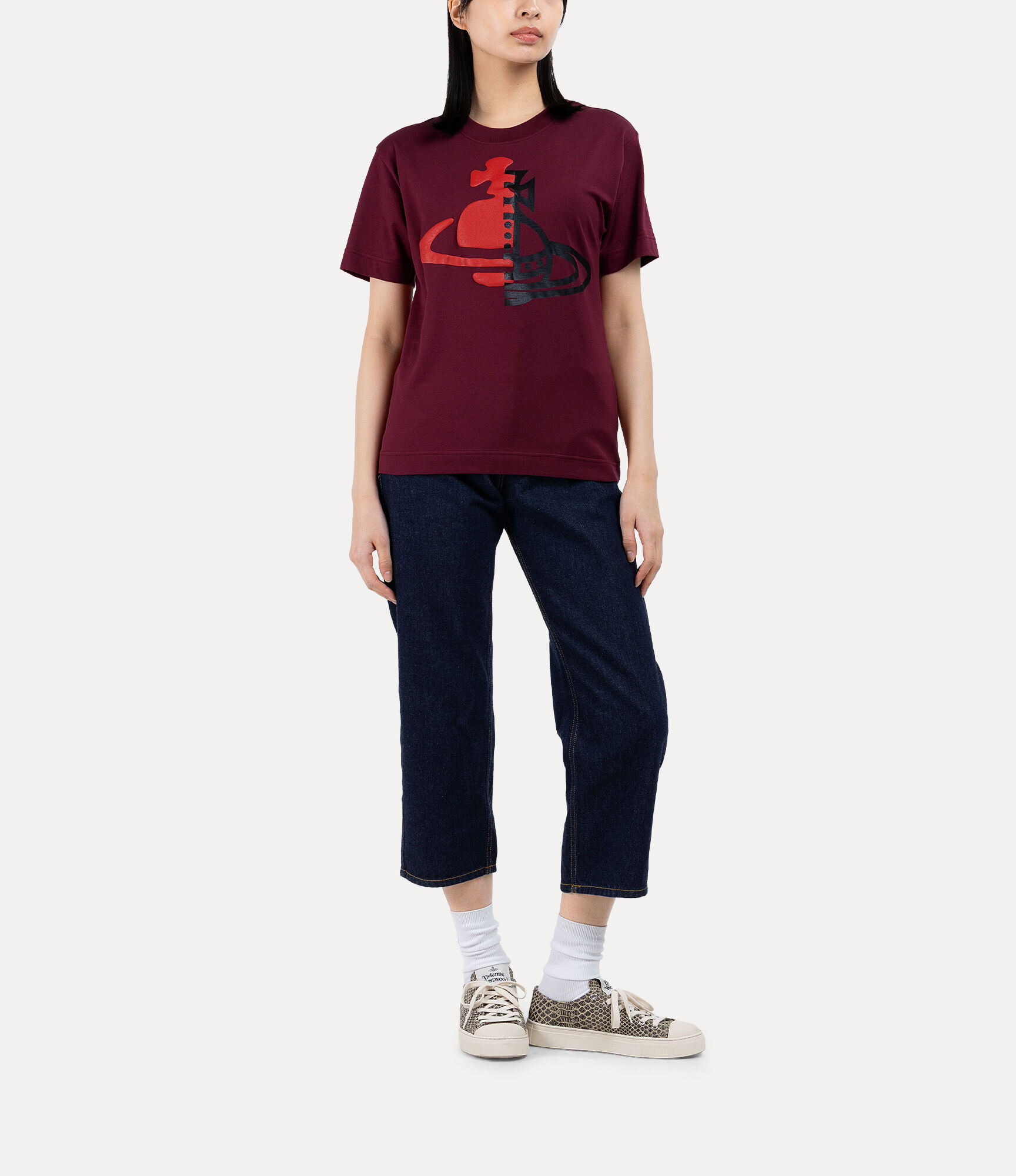 Half and Half Relaxed T-shirt  large image number 2