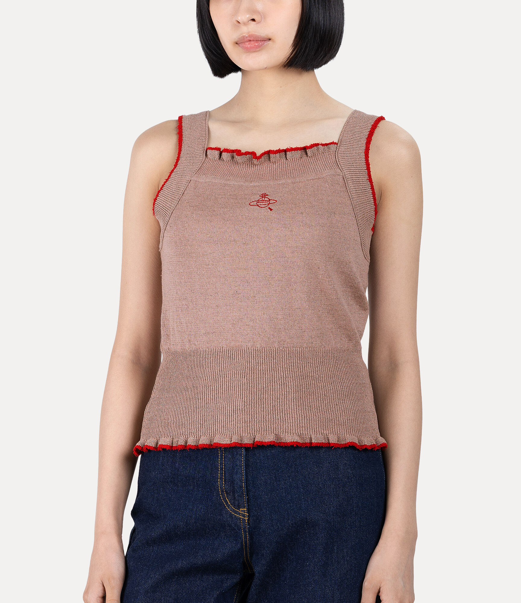 Silk Linen Frill Camisole  large image number 4