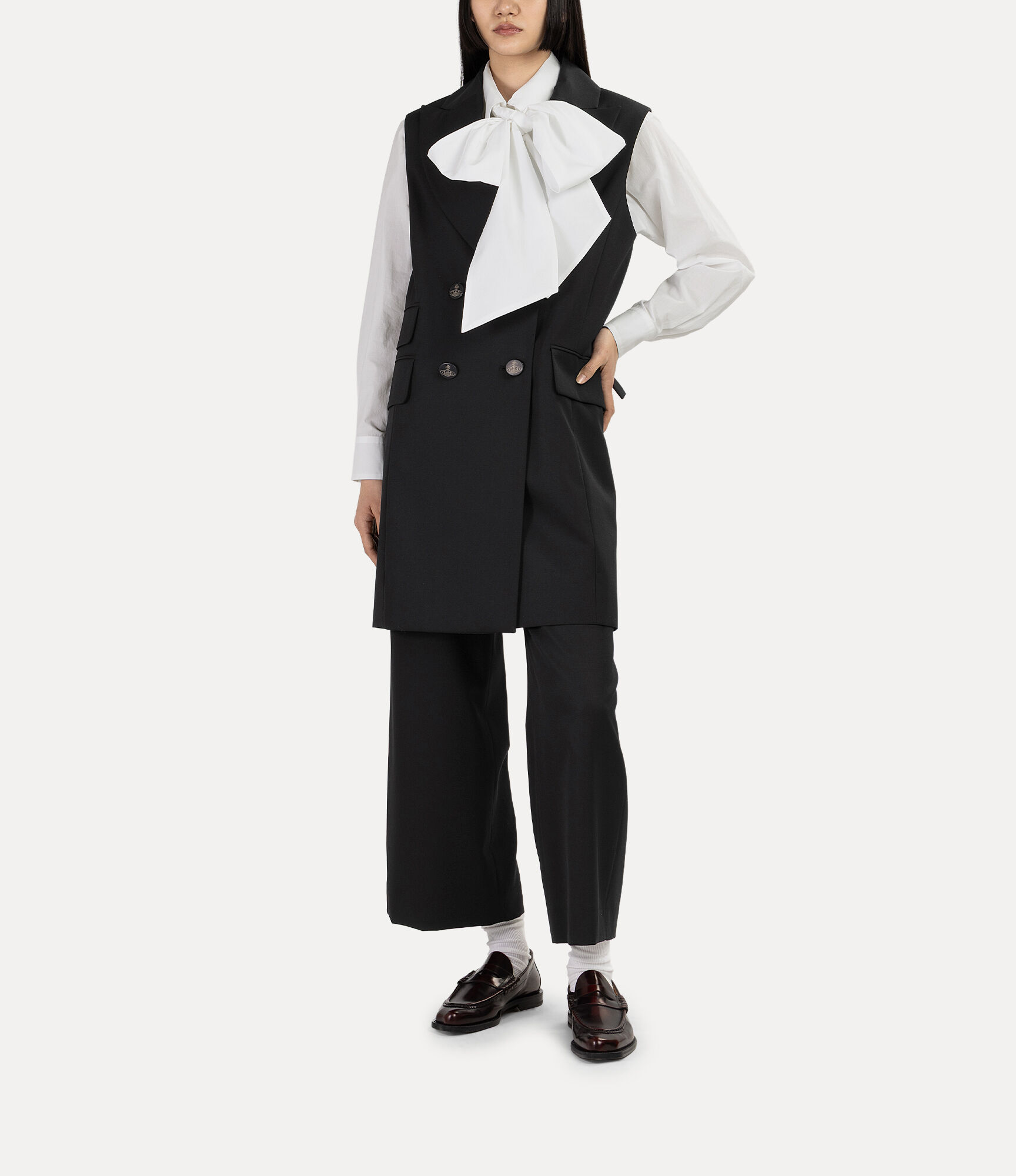 Gabardine Flare Trousers  large image number 2