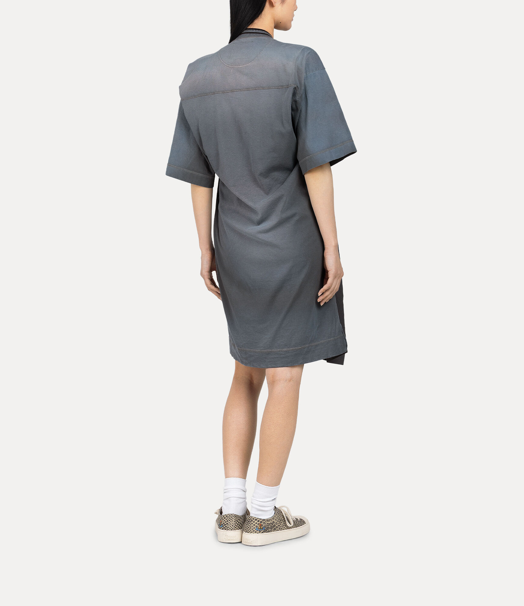 Recycled Jersey Overdye Fastener Dress  large image number 3