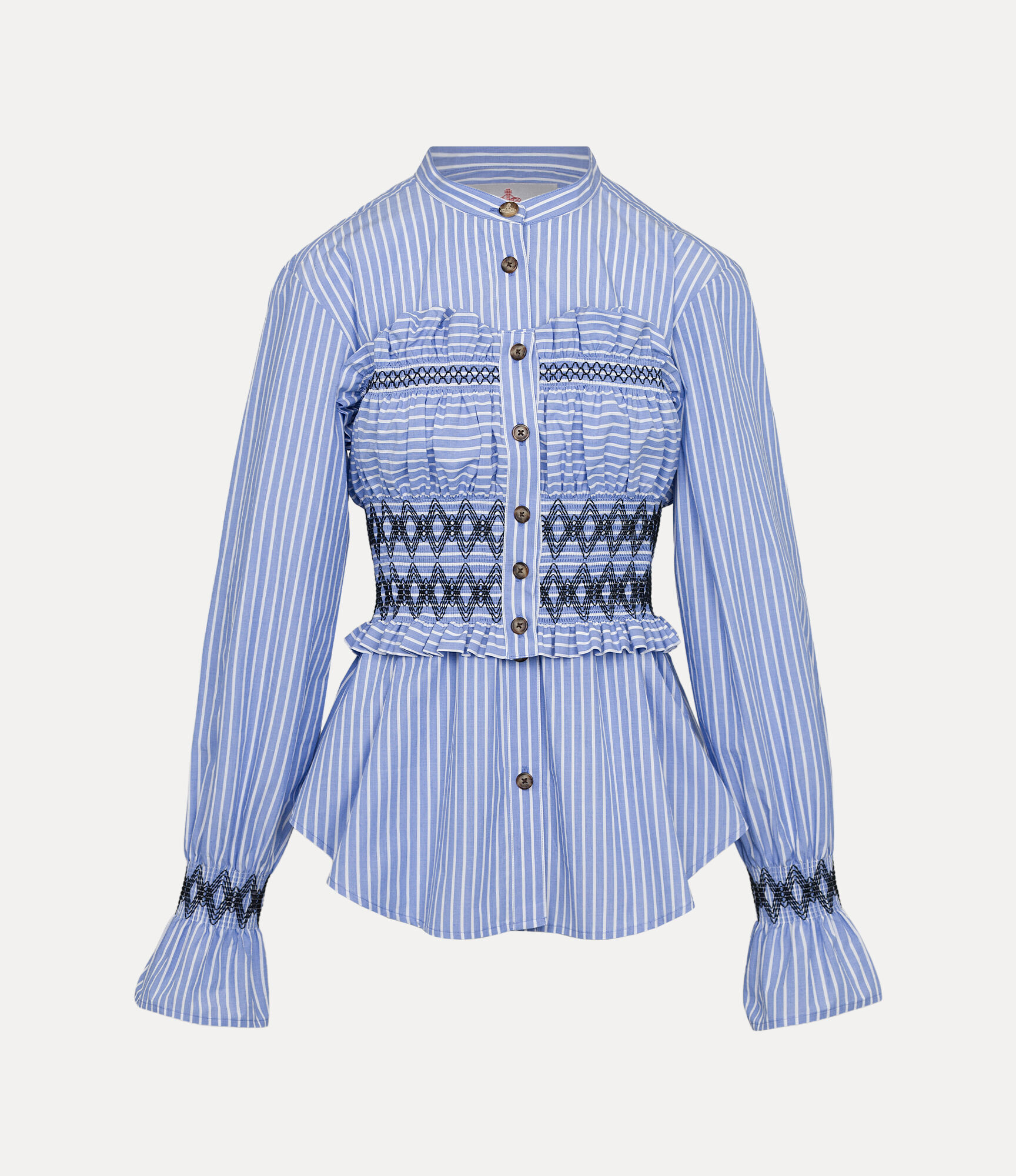 Bustier Shirring Shirt  large image number 1