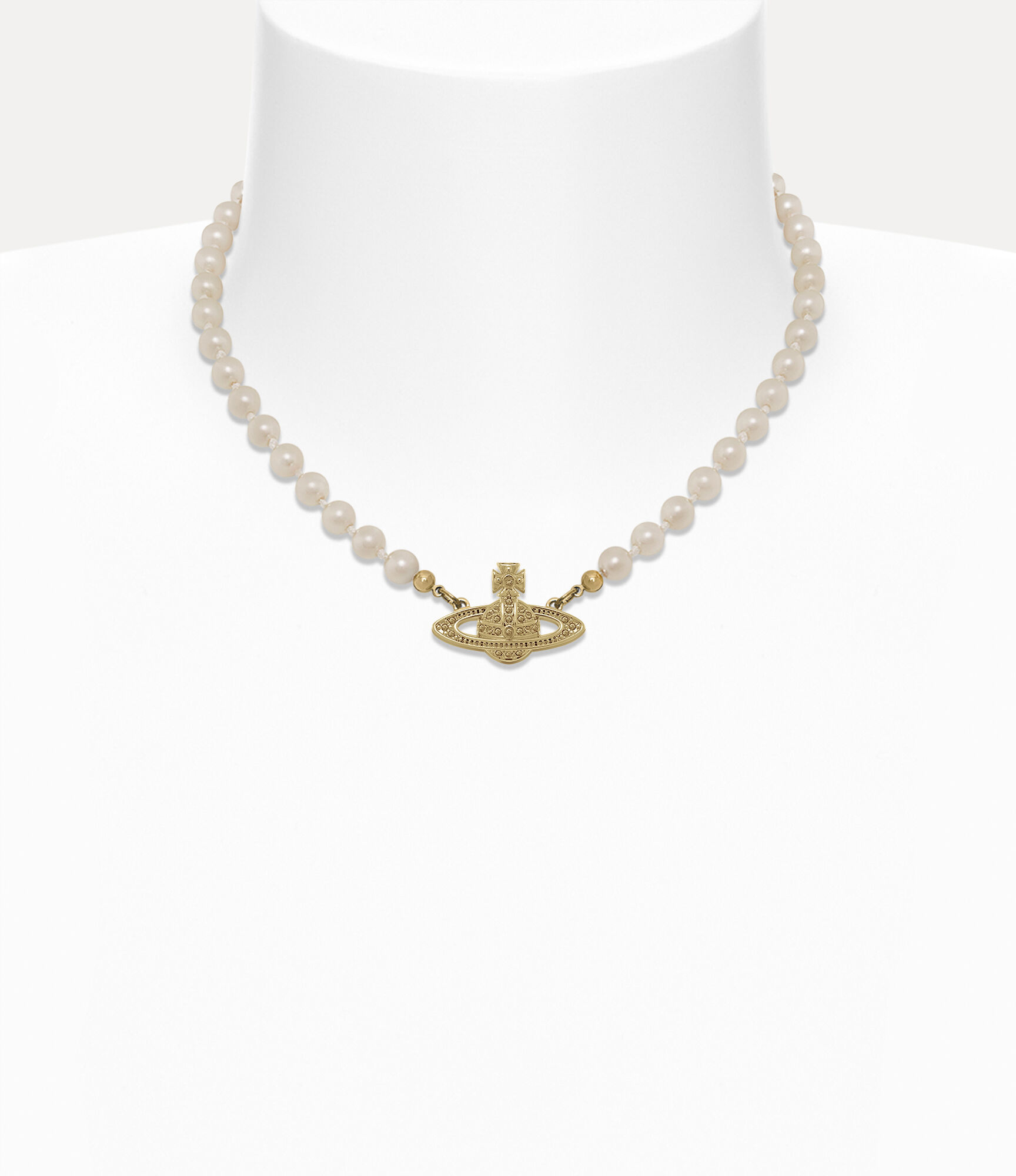 Mini Bas Relief Pearl Choker