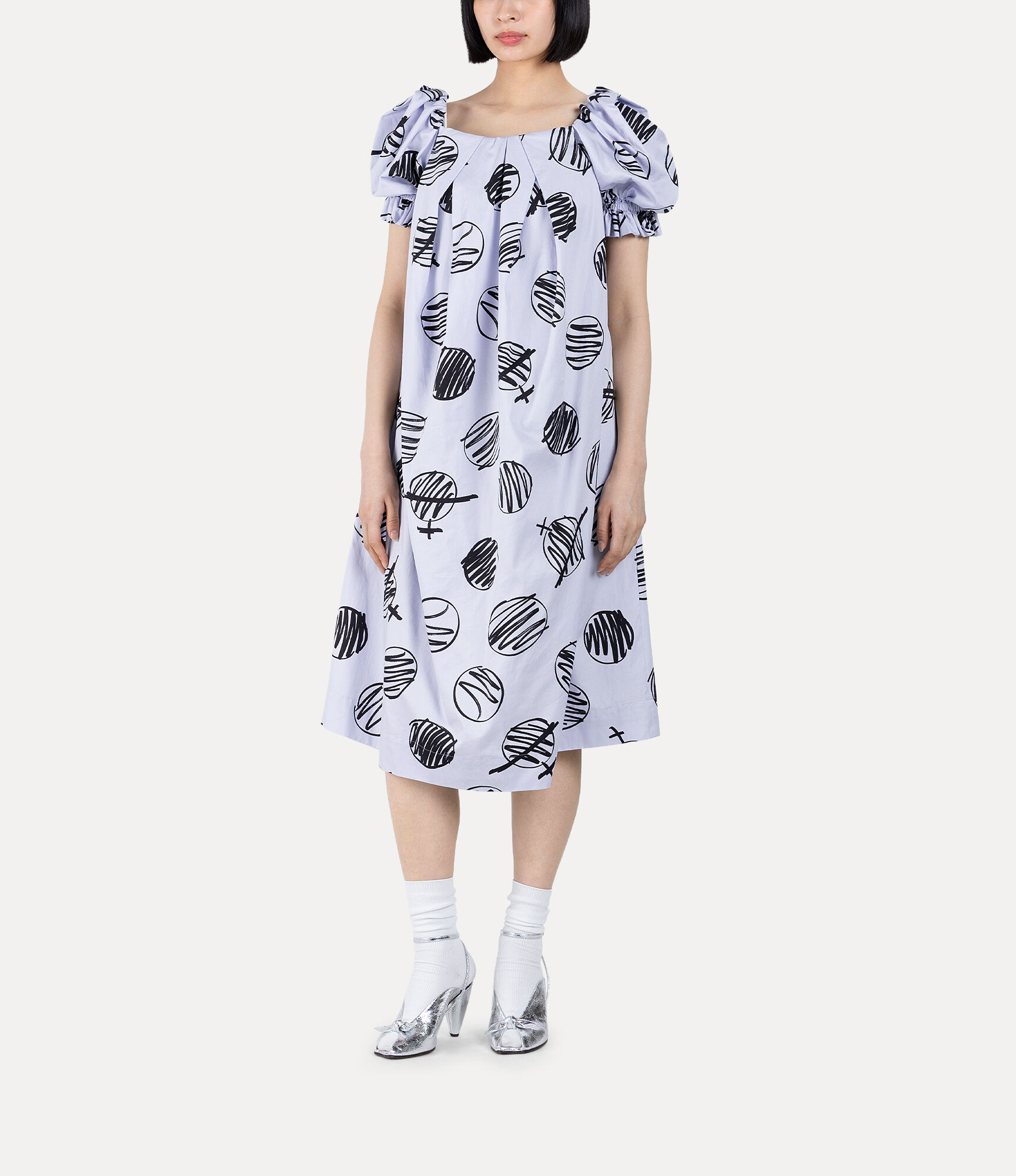 Scribble Dots Print Dress  large image number 4