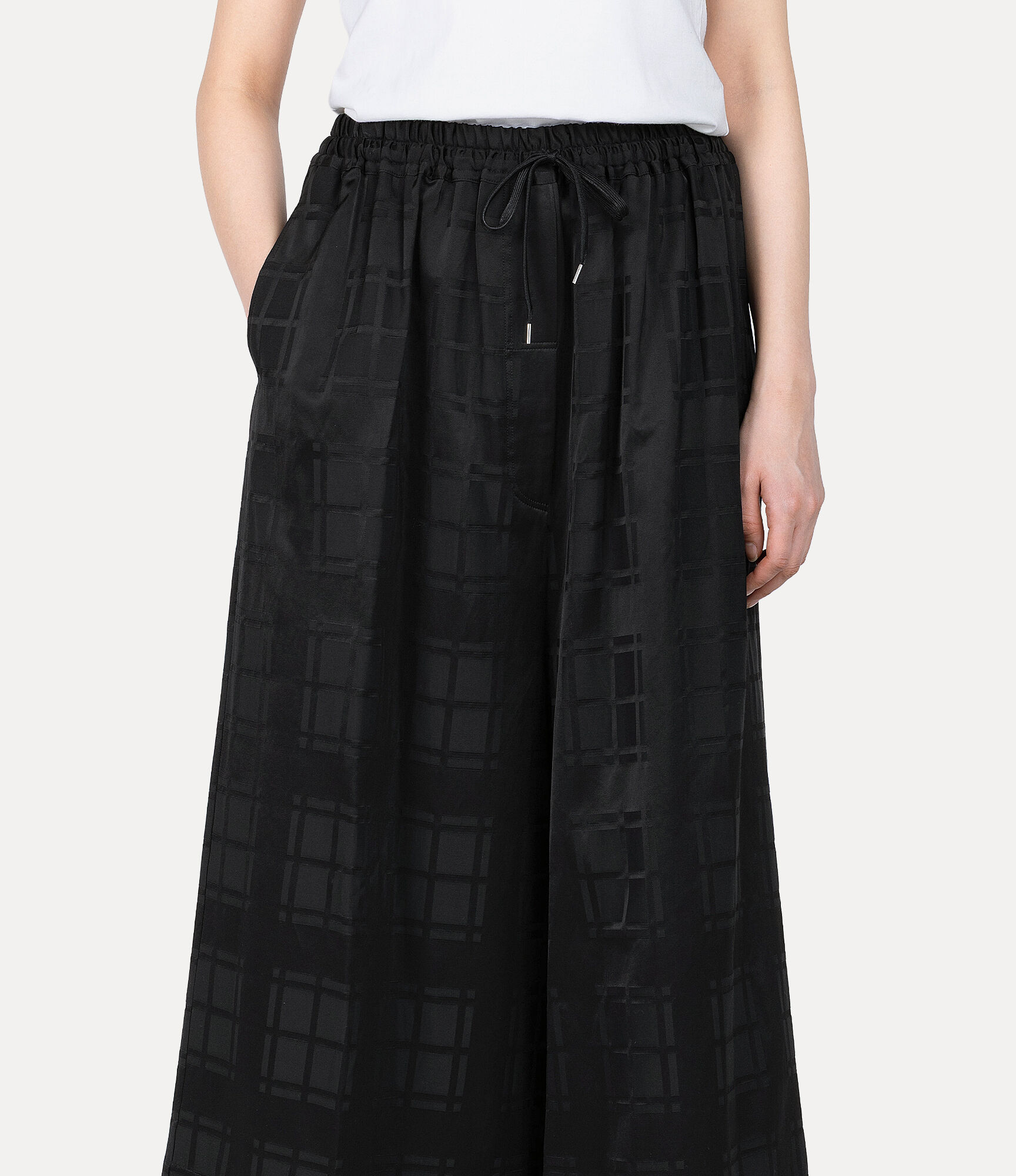 Check Wide Pants  large image number 4