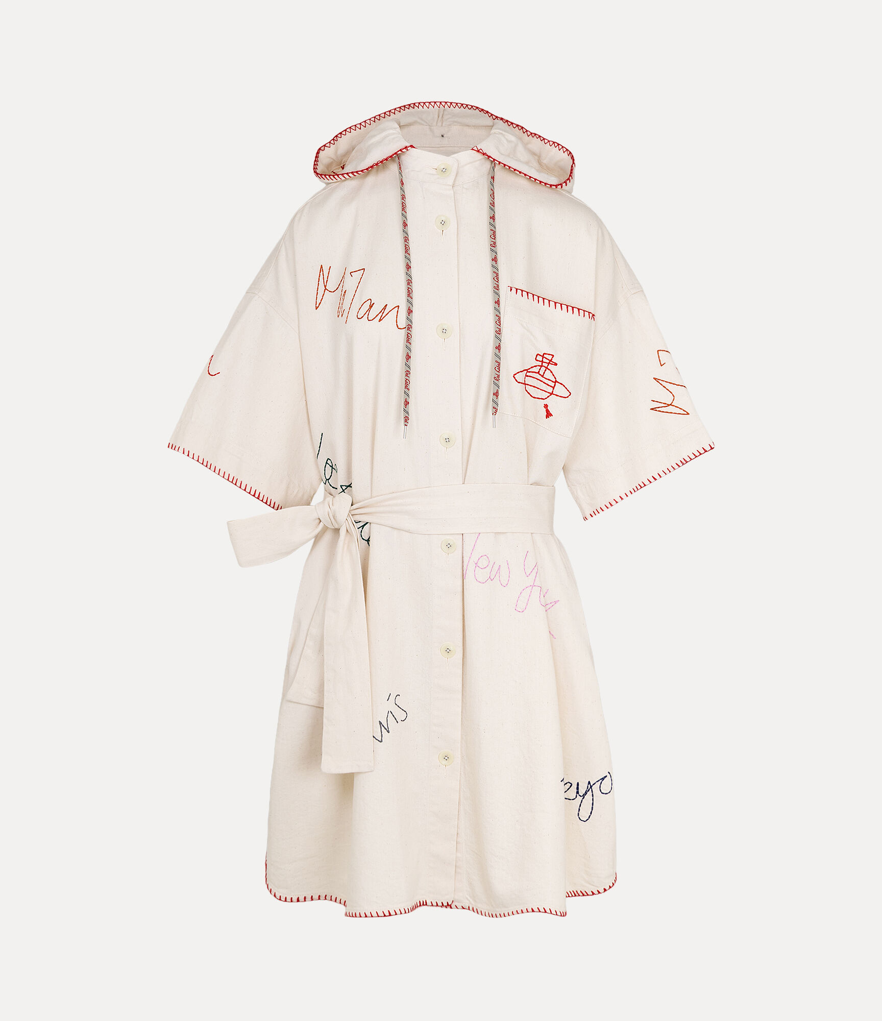 Little Cities Emb Denim Dress