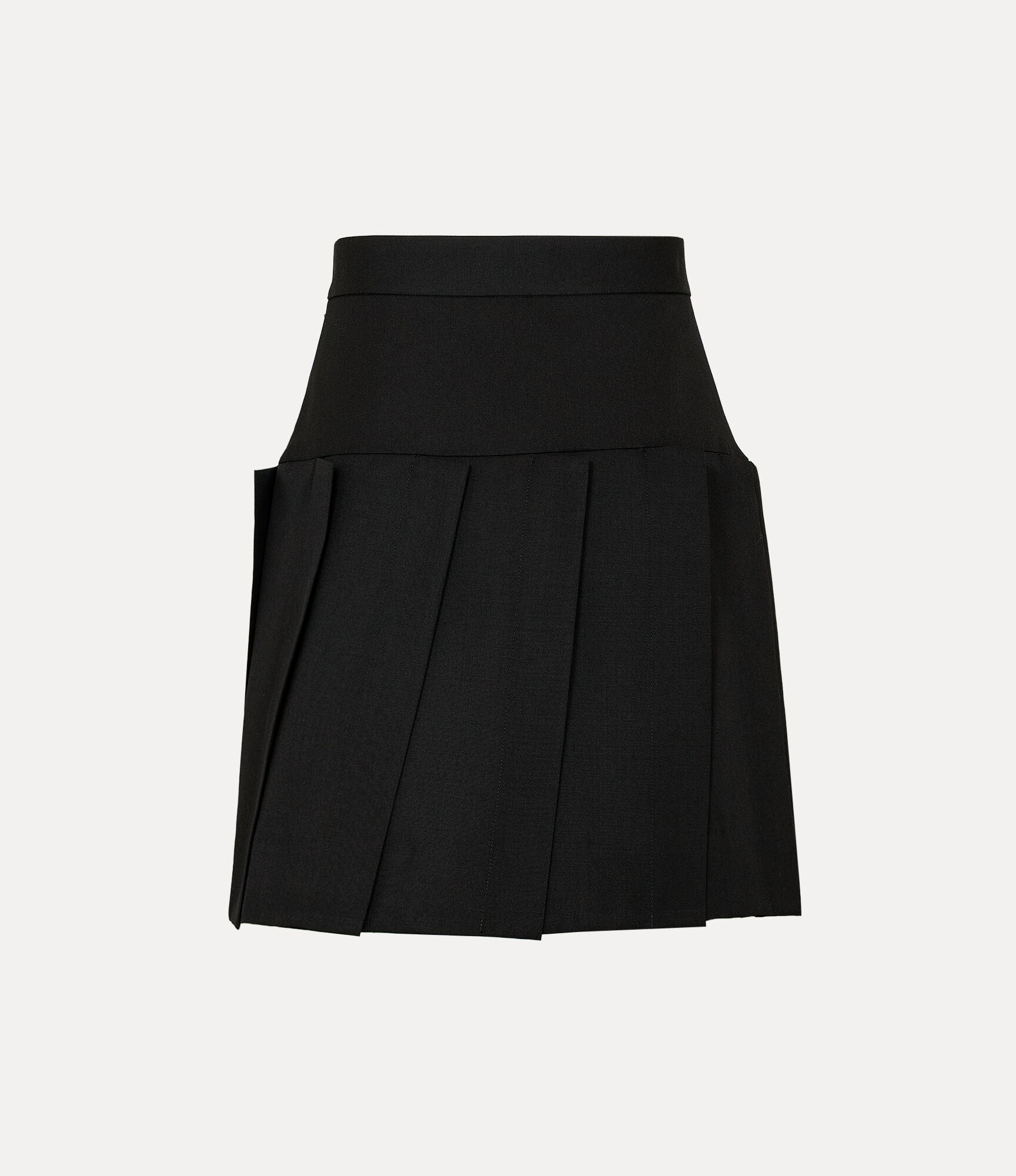 Gabardine Pleat Mini Skirt   large image number 5