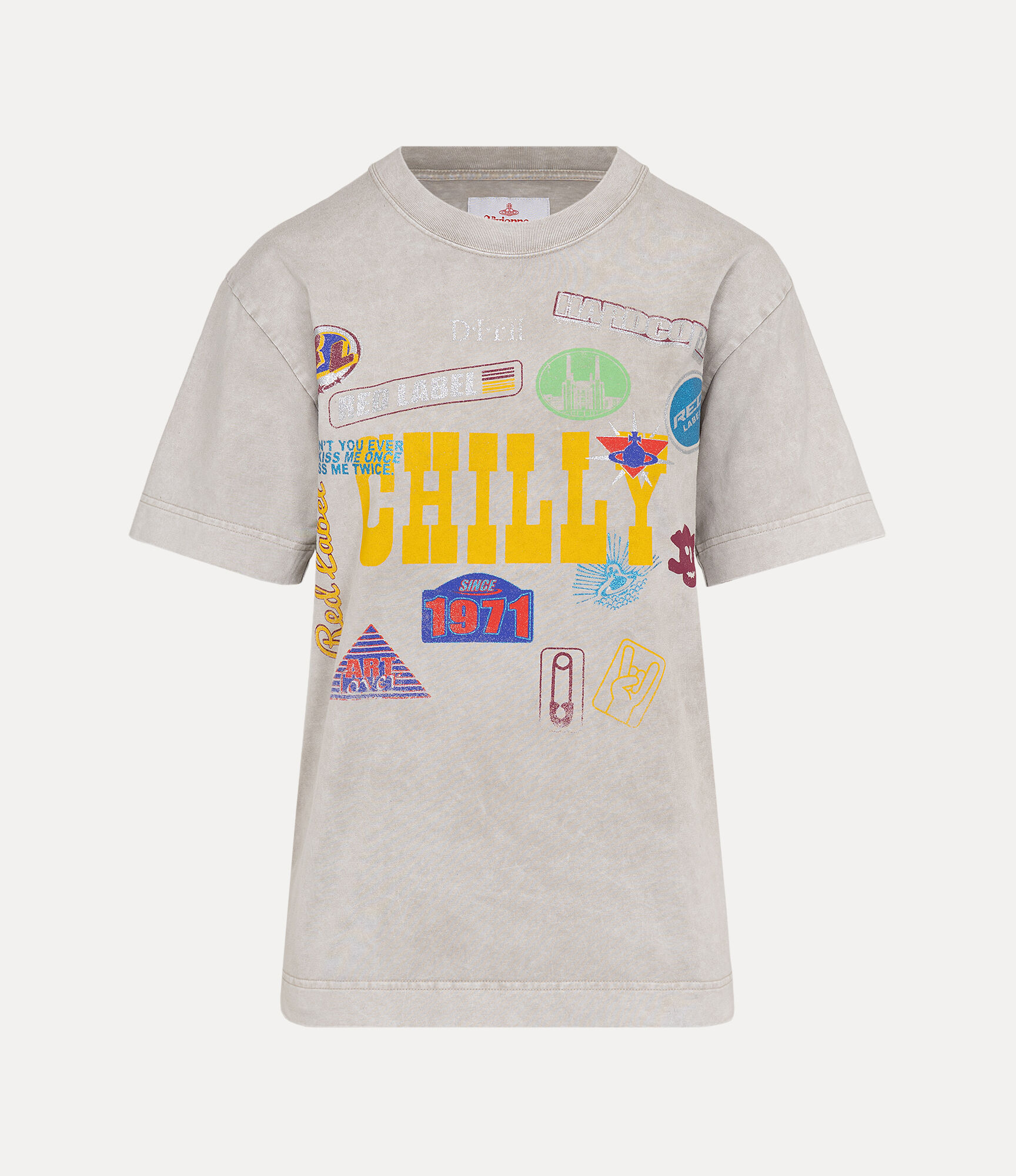 Patchwork Distressed Relaxed T-Shirt