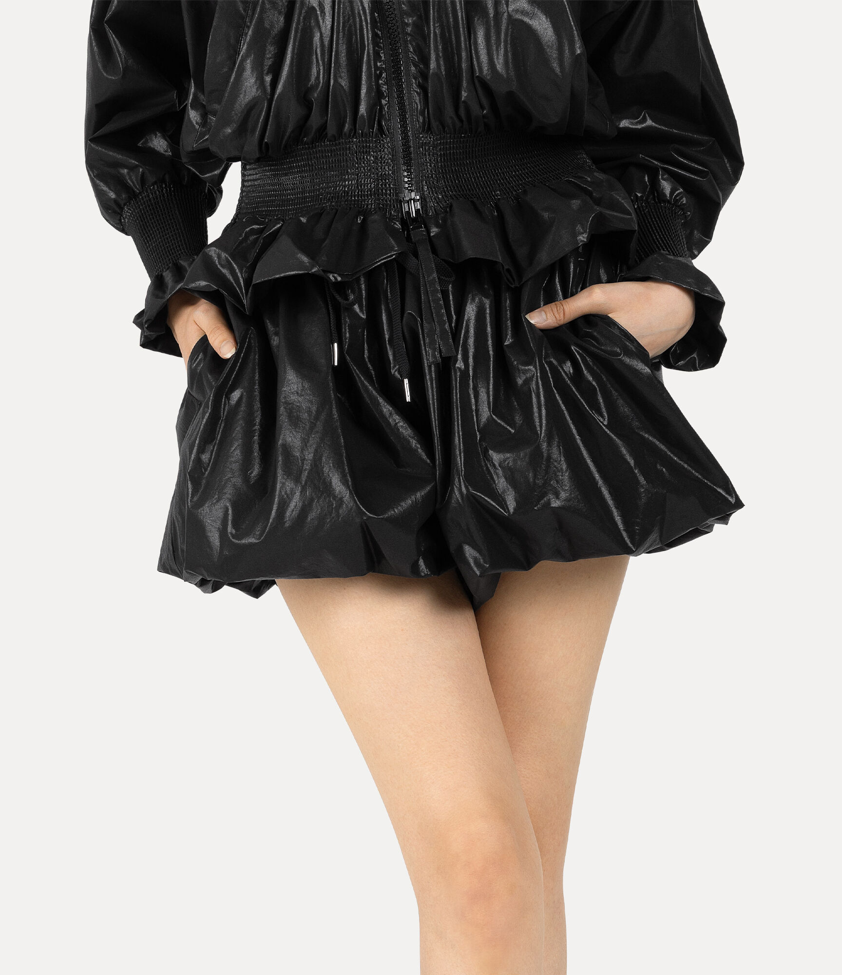 Coated Cotton Balloon Shorts  large image number 4