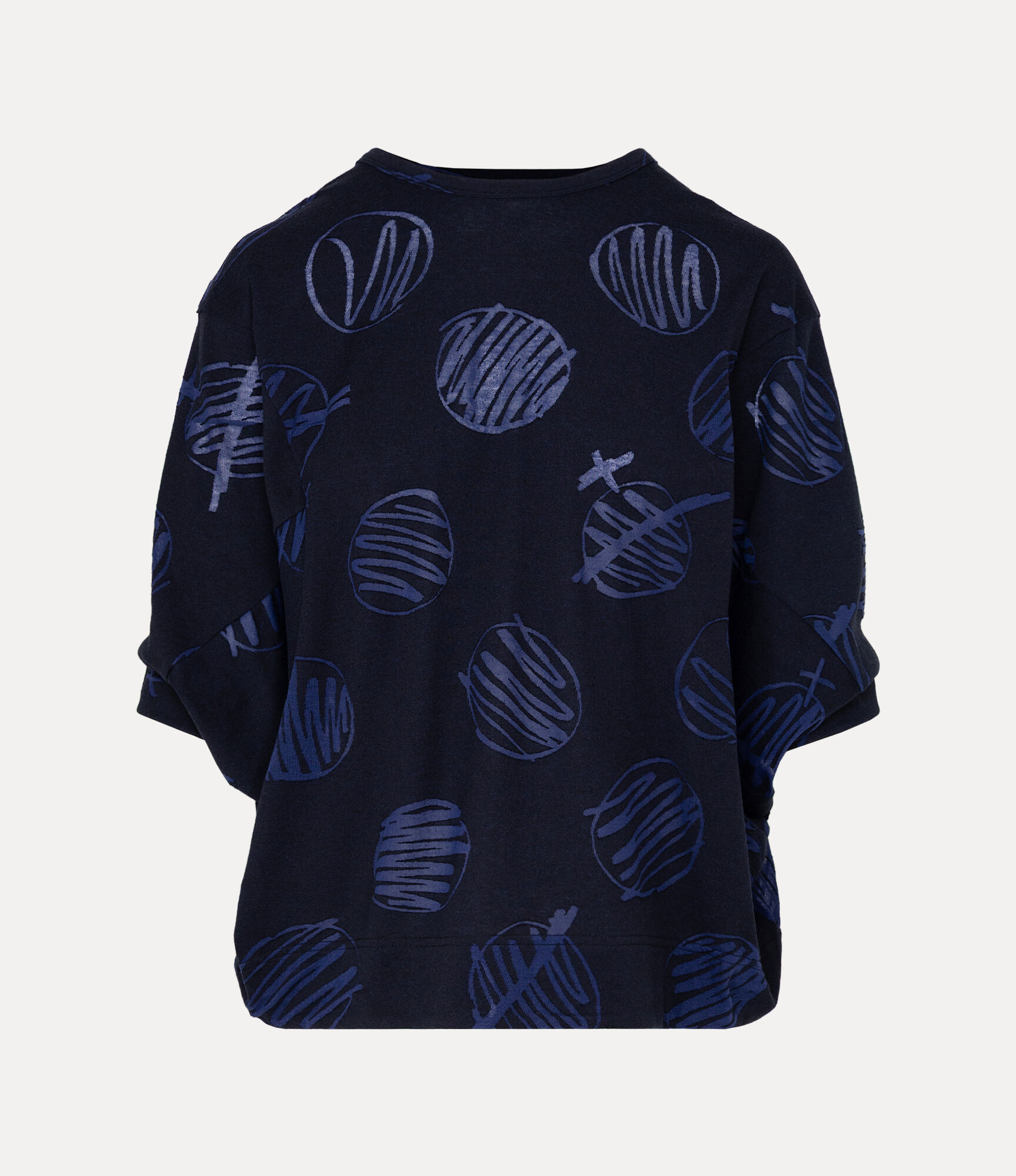 Scribble Dots Jersey Dolman Top