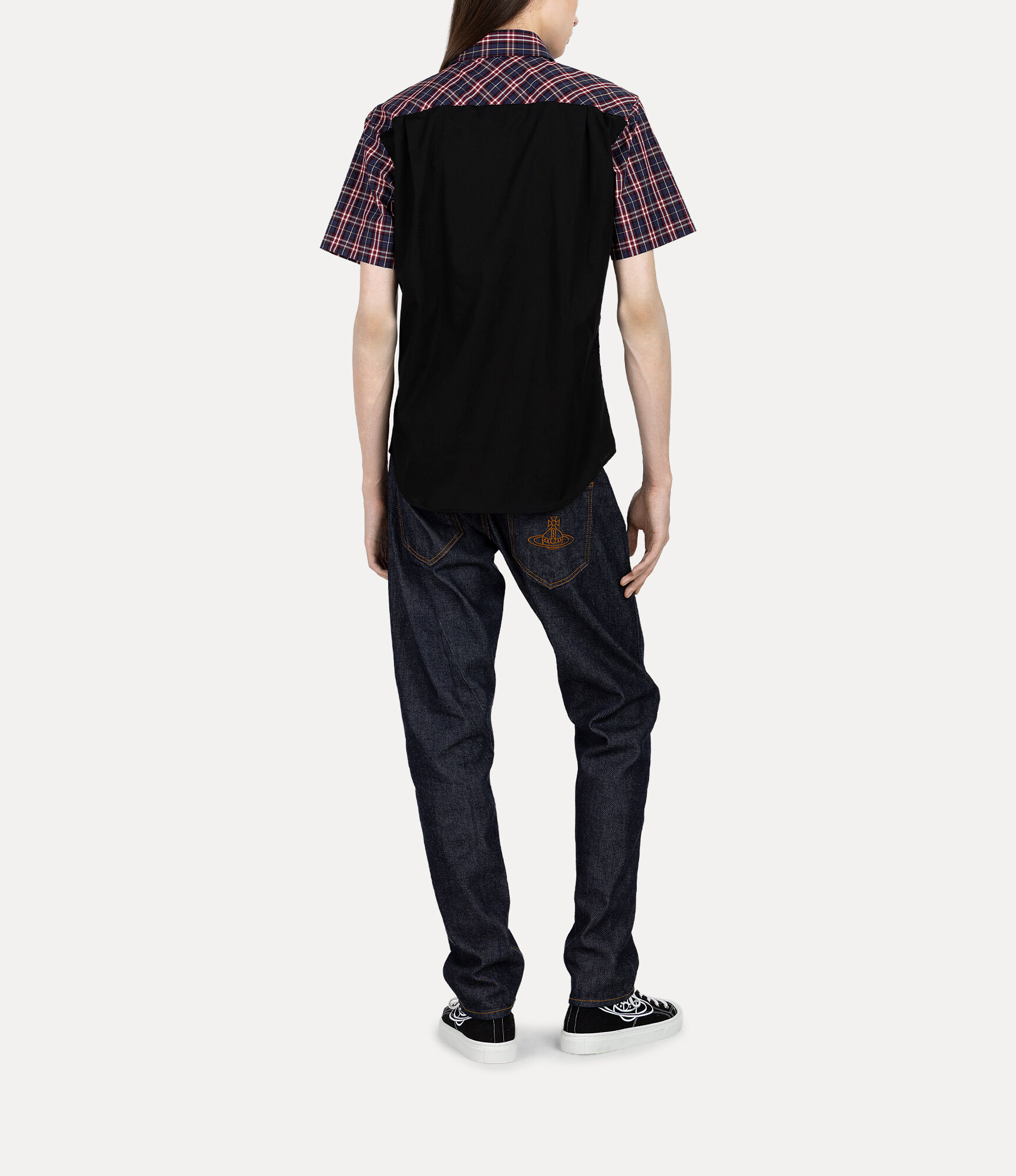 Detailed Check Short Sleeve Shirt  large image number 3