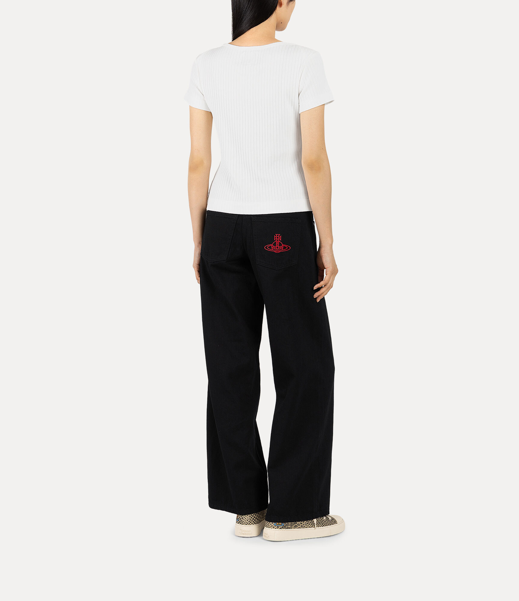 Organic Denim Straight Pants  large image number 3
