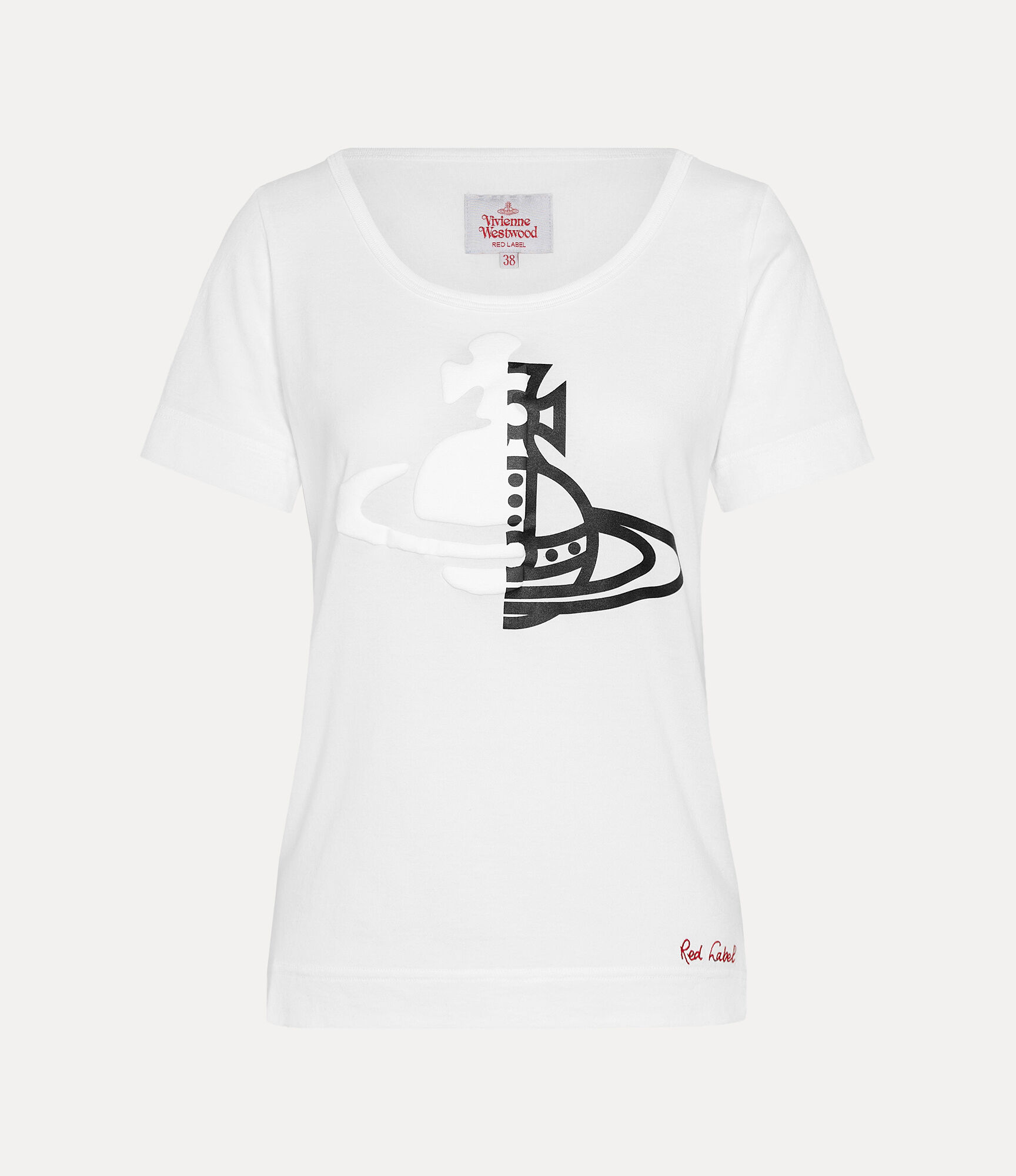 Half and Half Round T-shirt  large image number 1