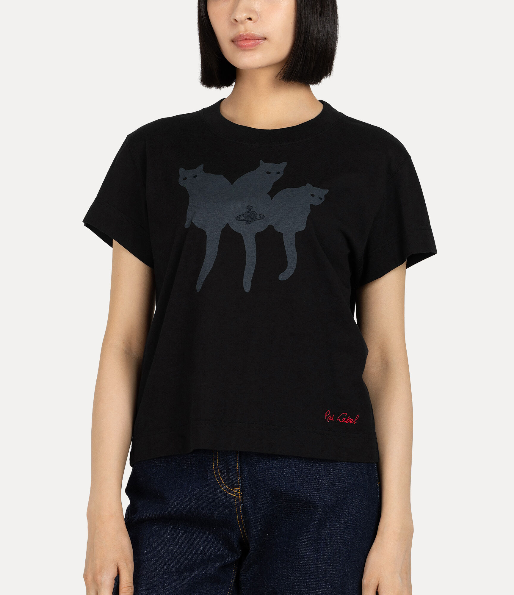 Cat Print Boy's Short T-shirt  large image number 4