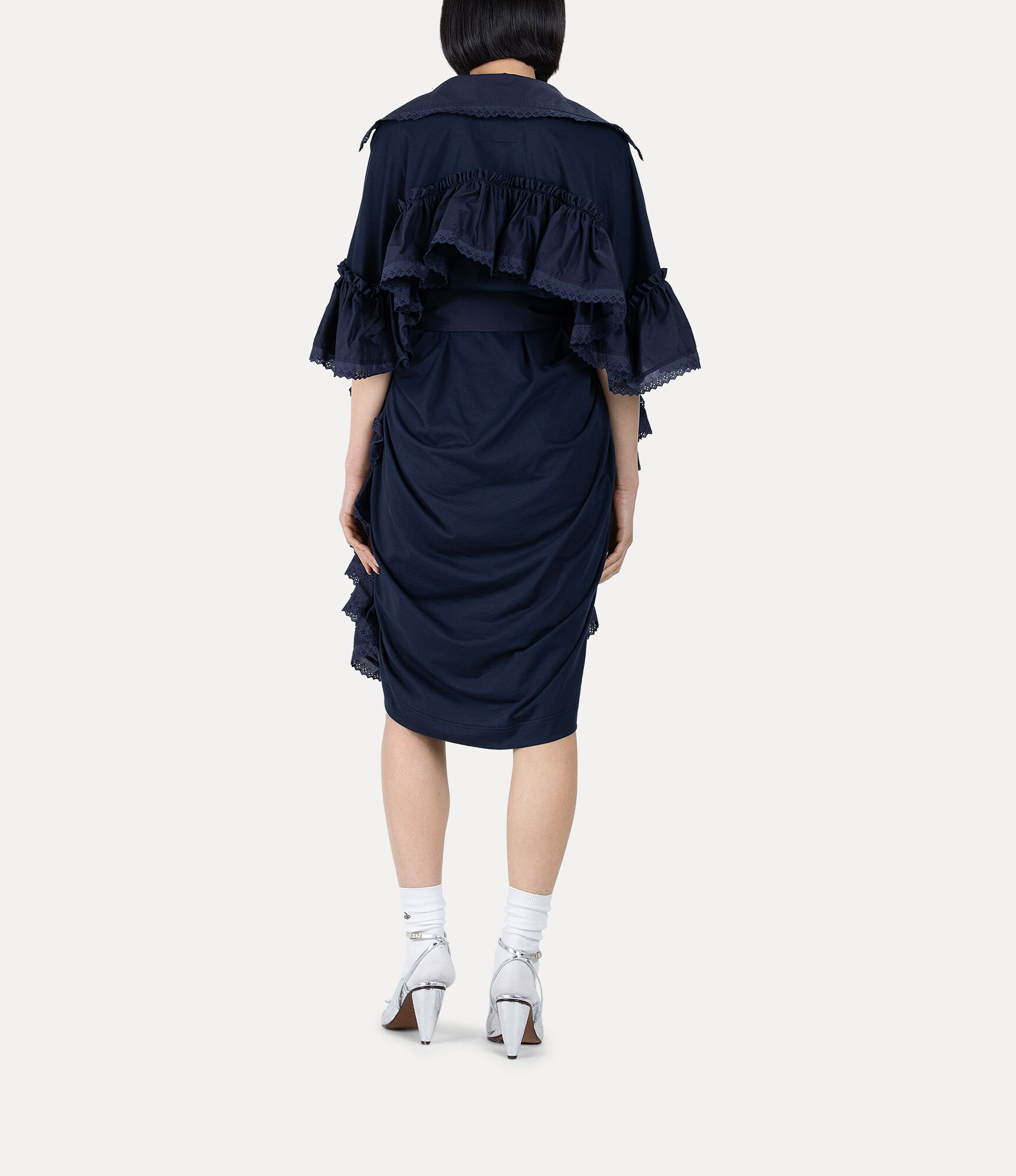 Dry Cotton Jersey Frill Dress  large image number 3