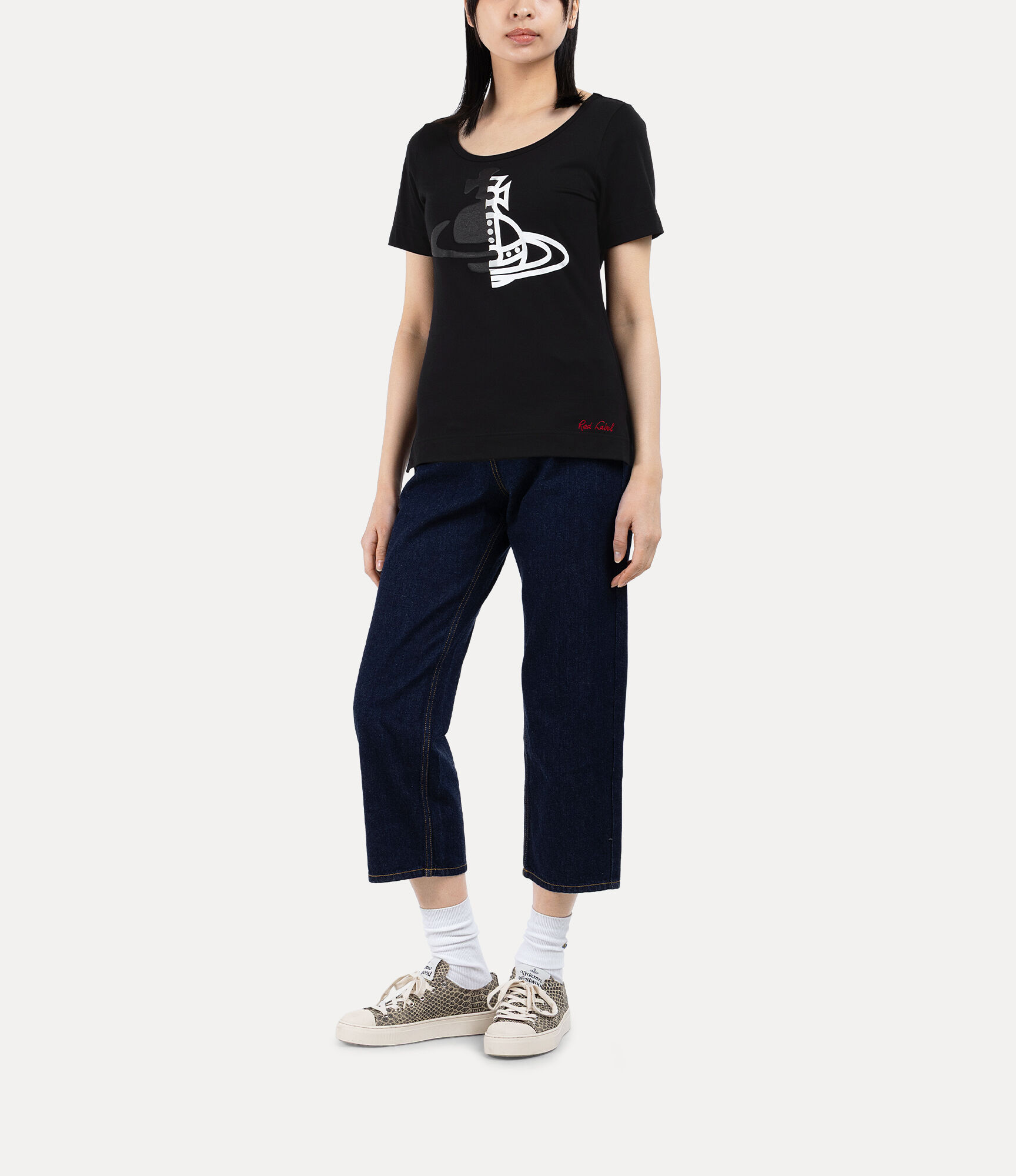 Half and Half Round T-shirt  large image number 2