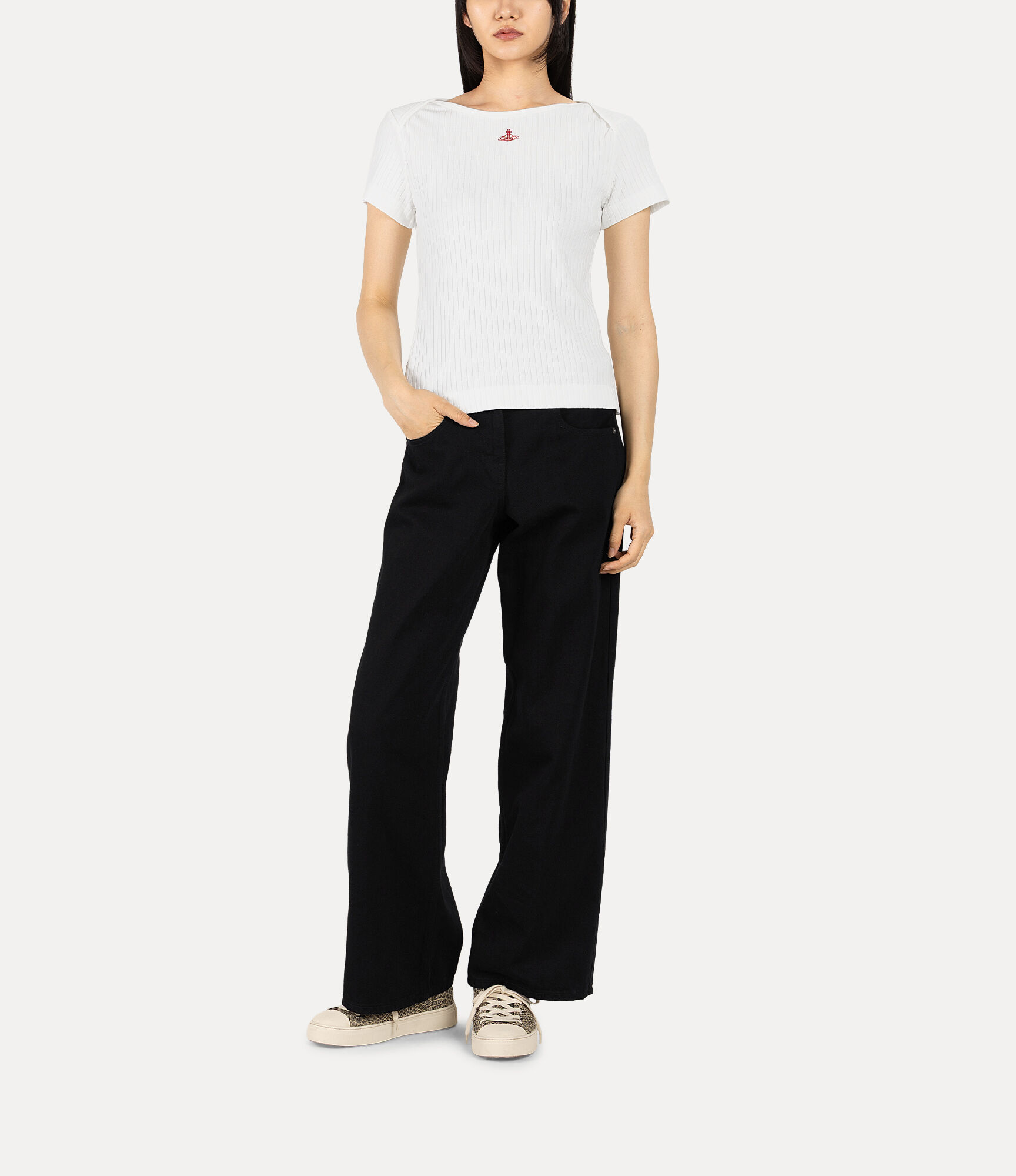 Organic Denim Straight Pants  large image number 2