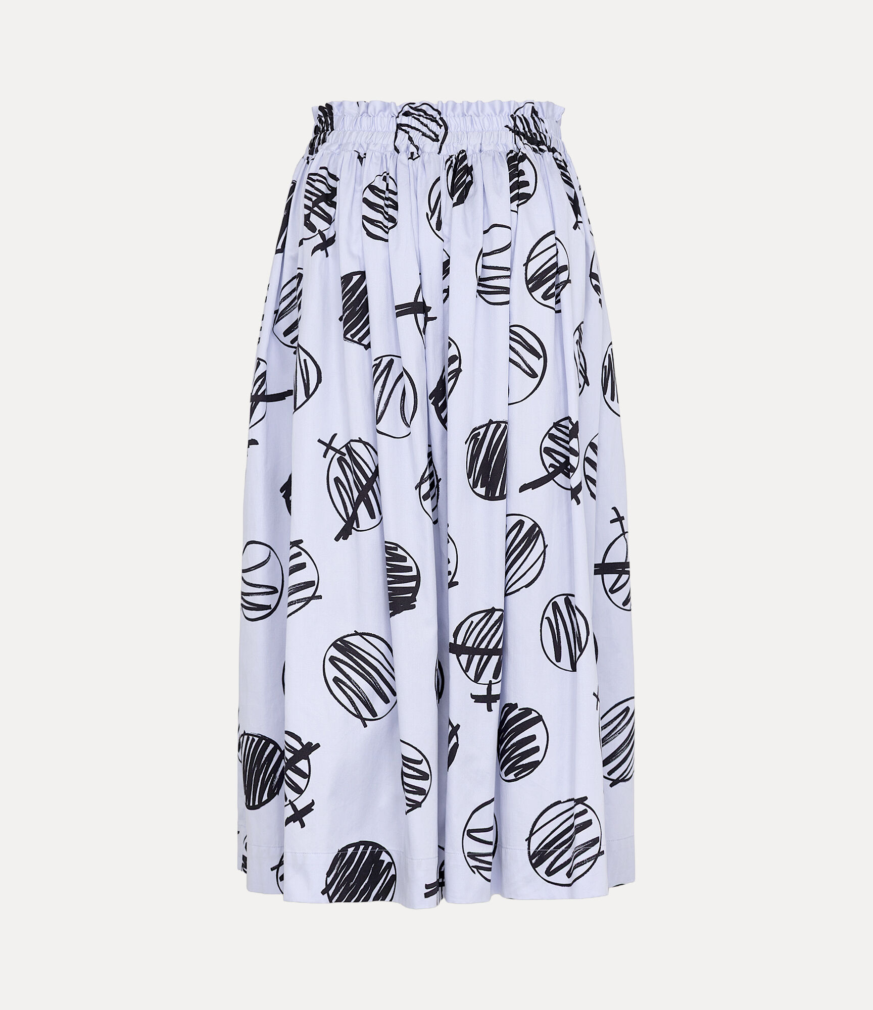 Scribble Dots Print Gathered Skirt  large image number 5