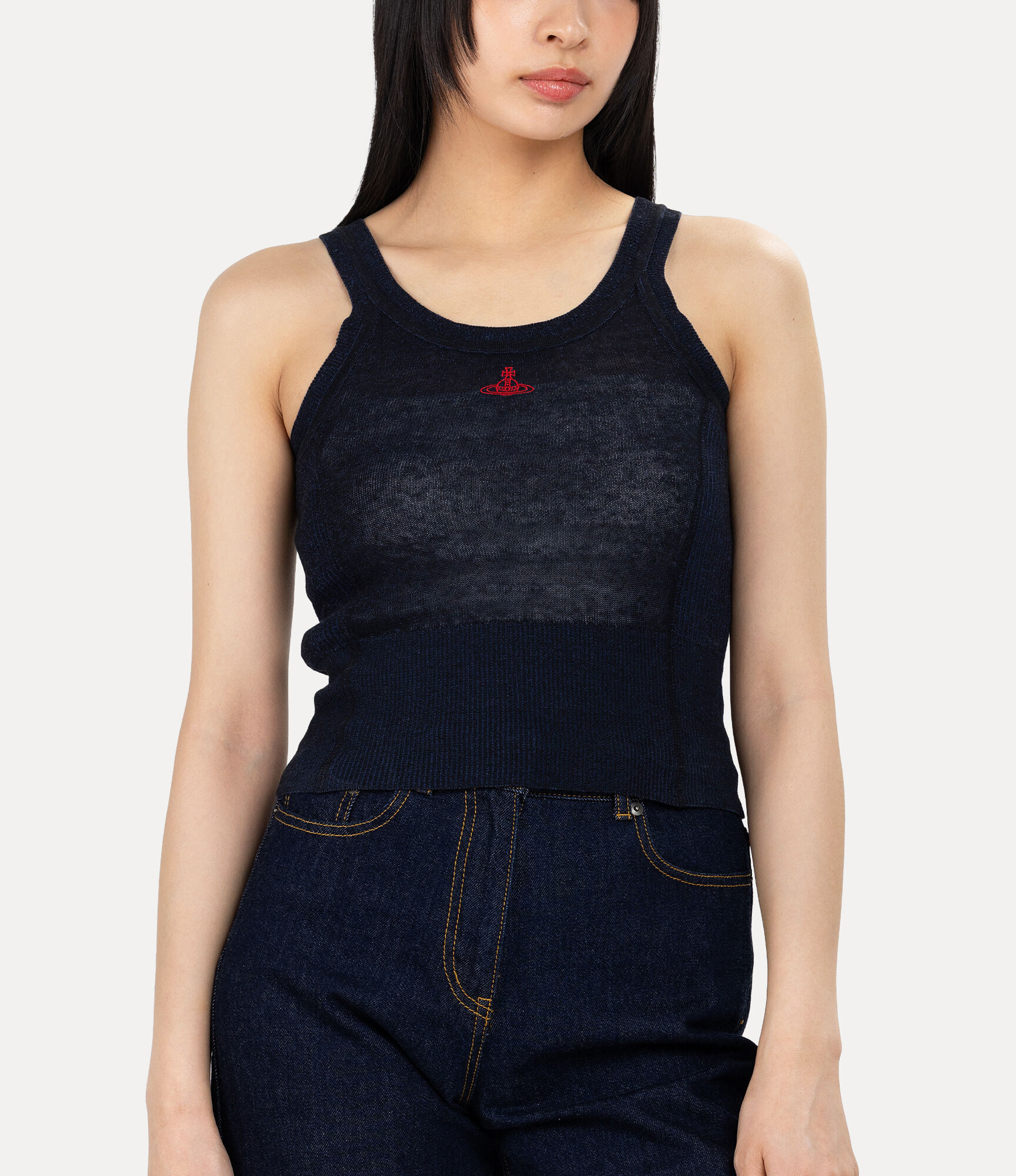 Cotton Linen Mix Plating Camisole  large image number 4