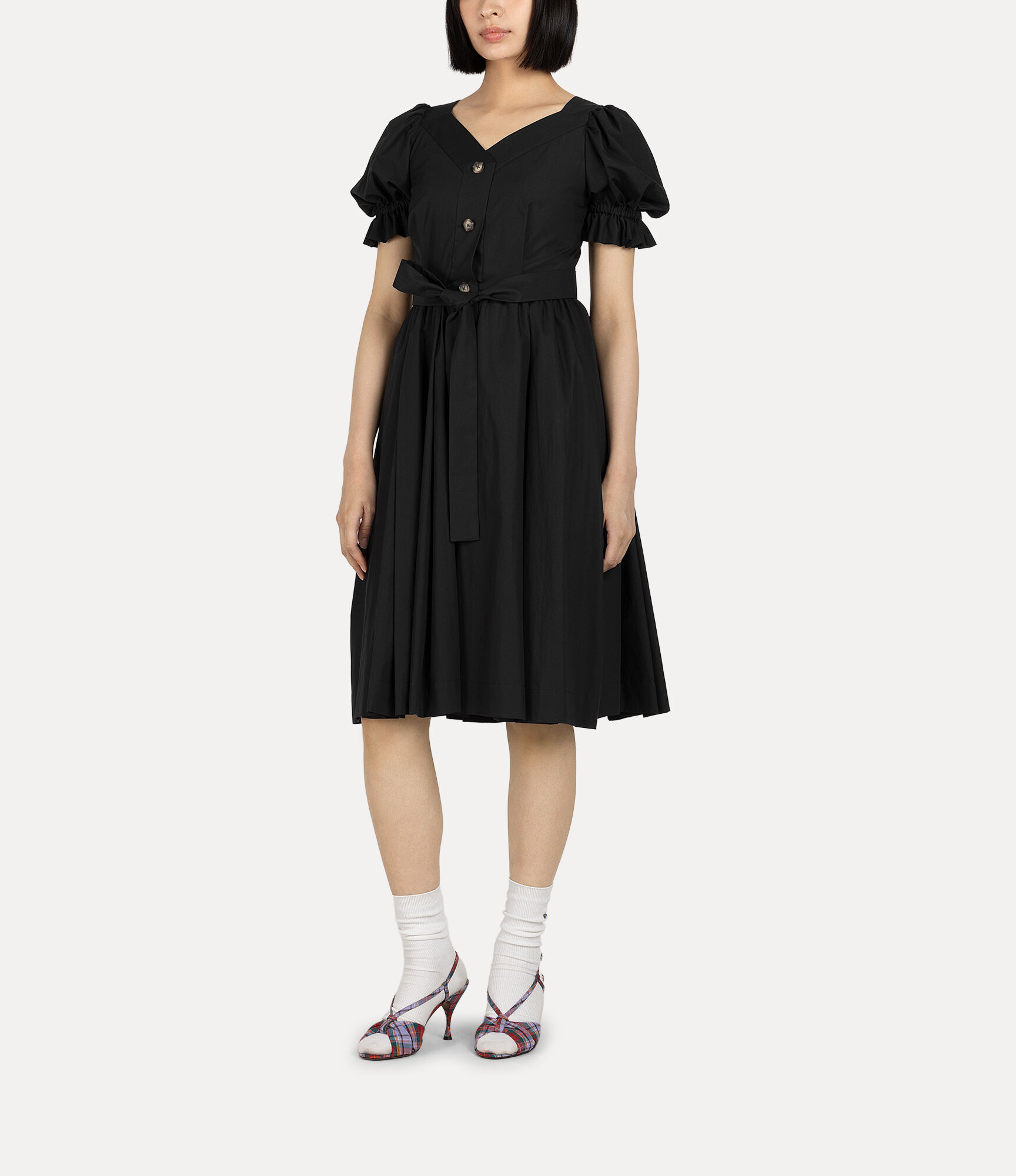 Typewriter Miter Big Pleat Dress  large image number 2