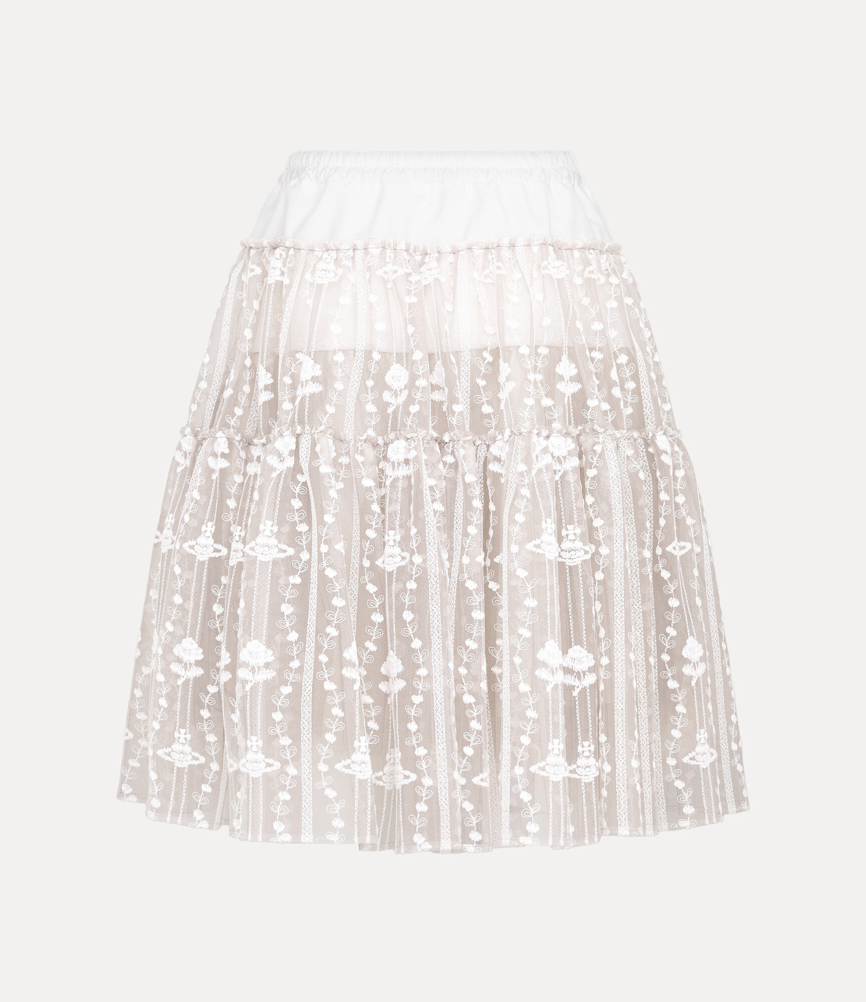  Flower orb Tulle Embroidery Skirt  large image number 5