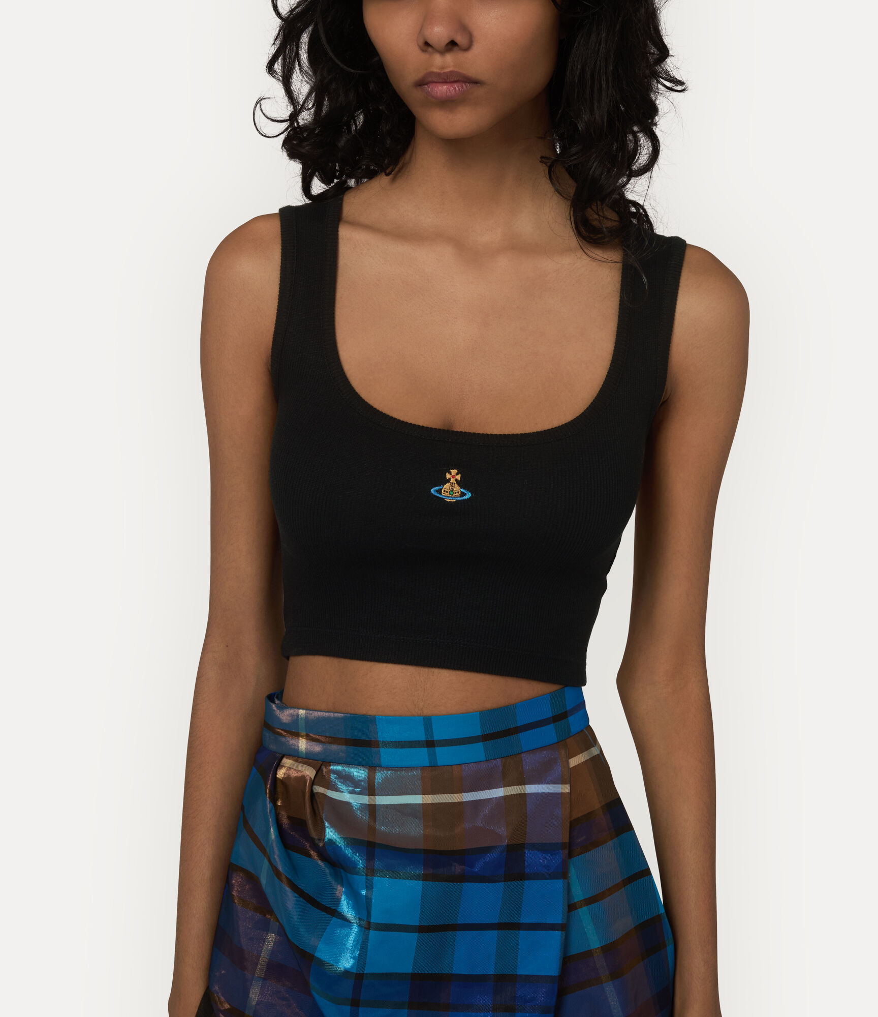 Cropped Rib Vest  large image number 4