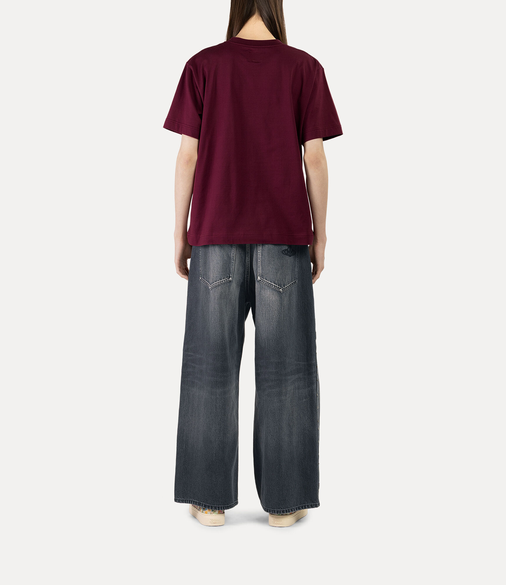 Stud Denim Wide Jeans  large image number 3