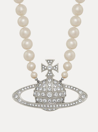 Man. Bas Relief Pearl Necklace