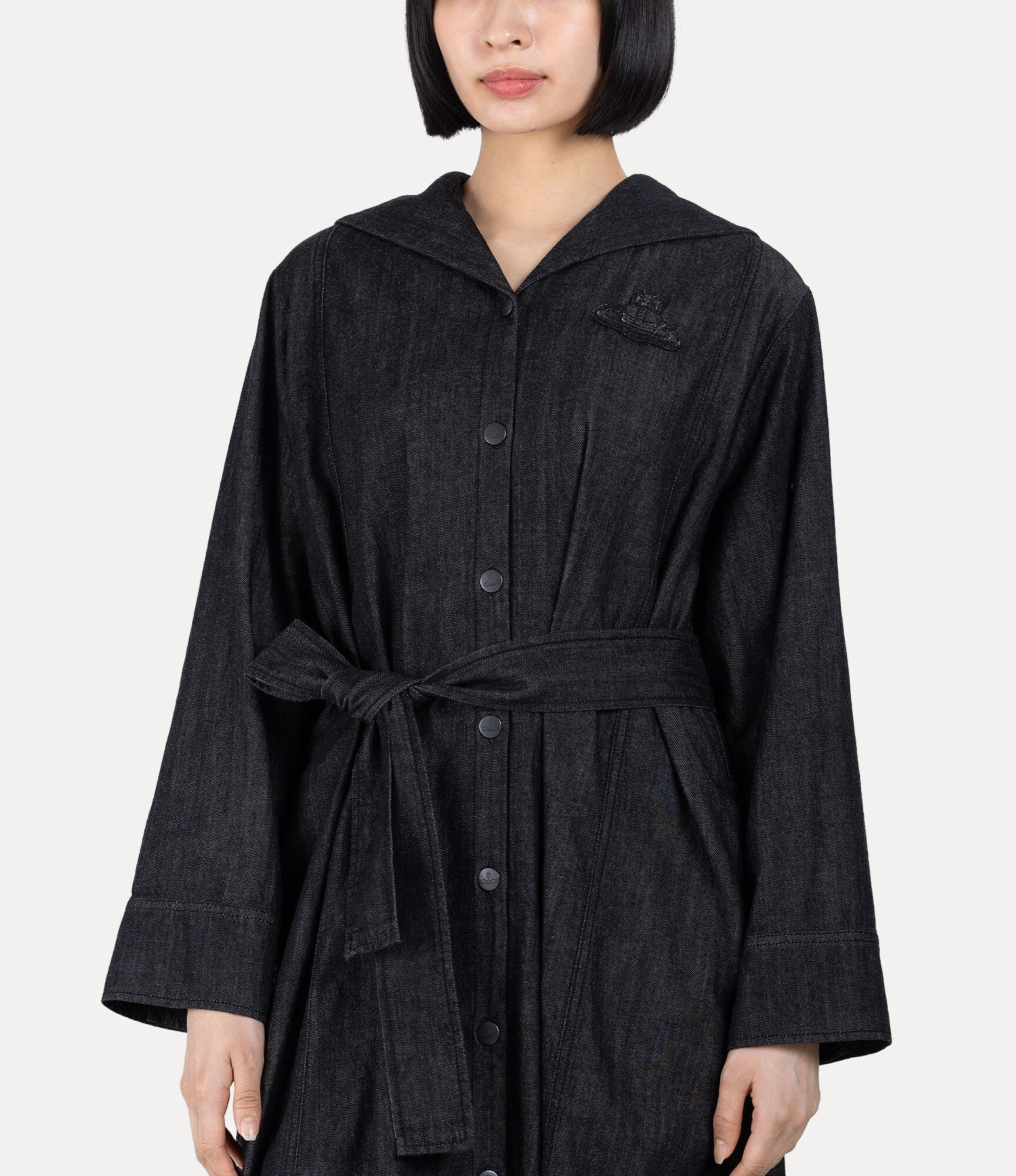 Light Denim Marine Shirt Dress  large image number 5