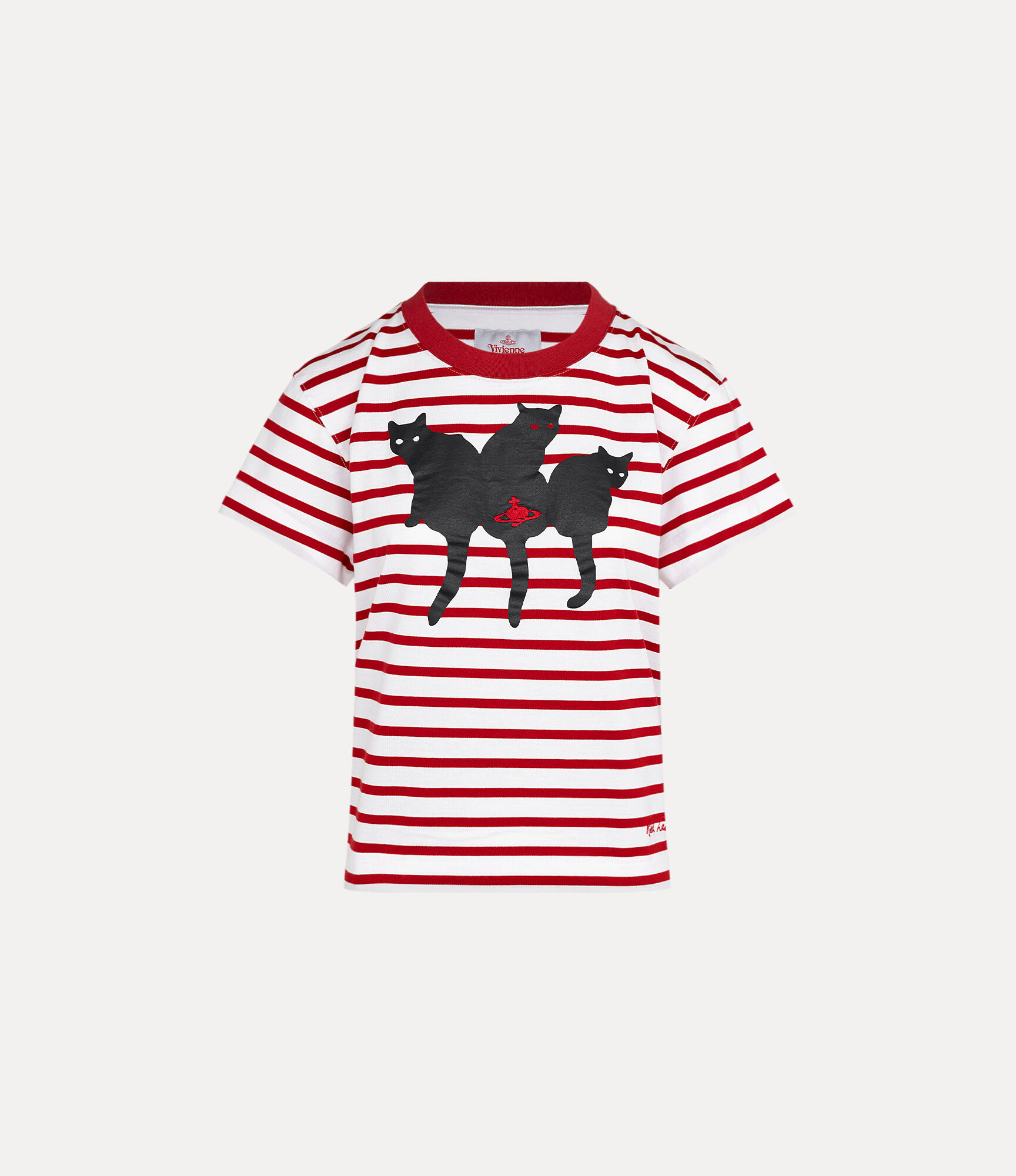 Cat Print Boy's Short T-shirt  large image number 1