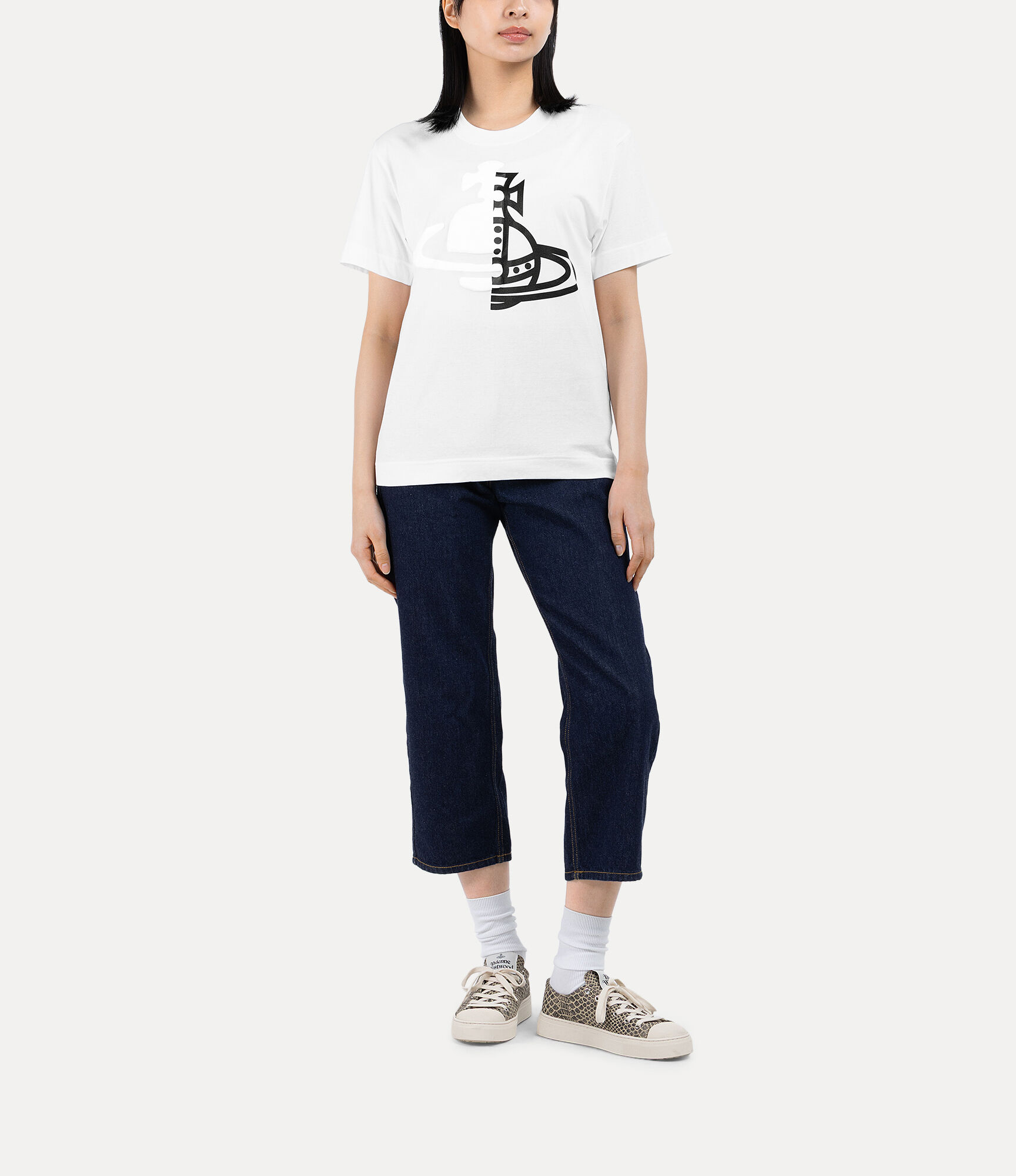 Half and Half Relaxed T-shirt  large image number 2