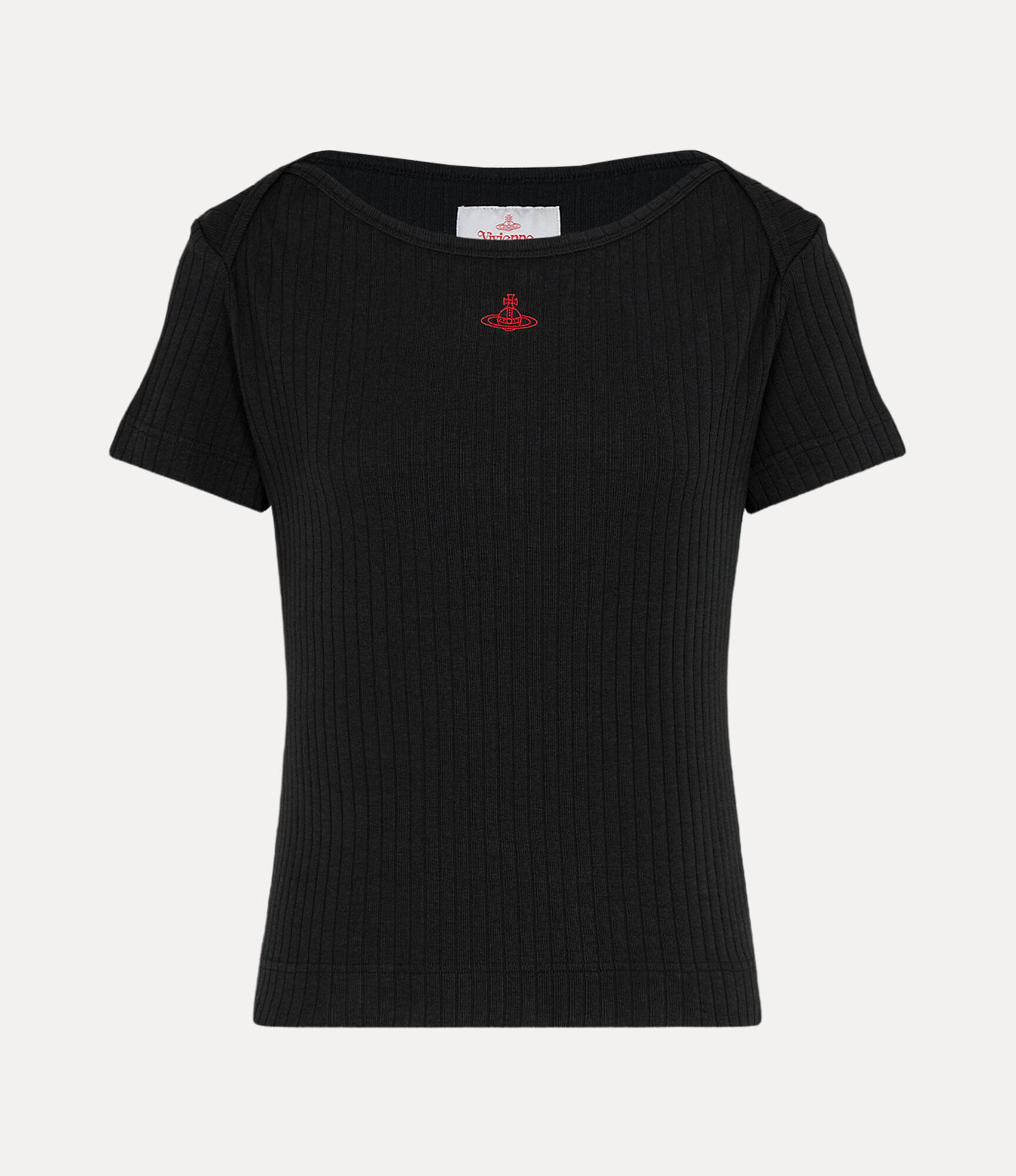 Pointelle Rib Short Sleeve Top