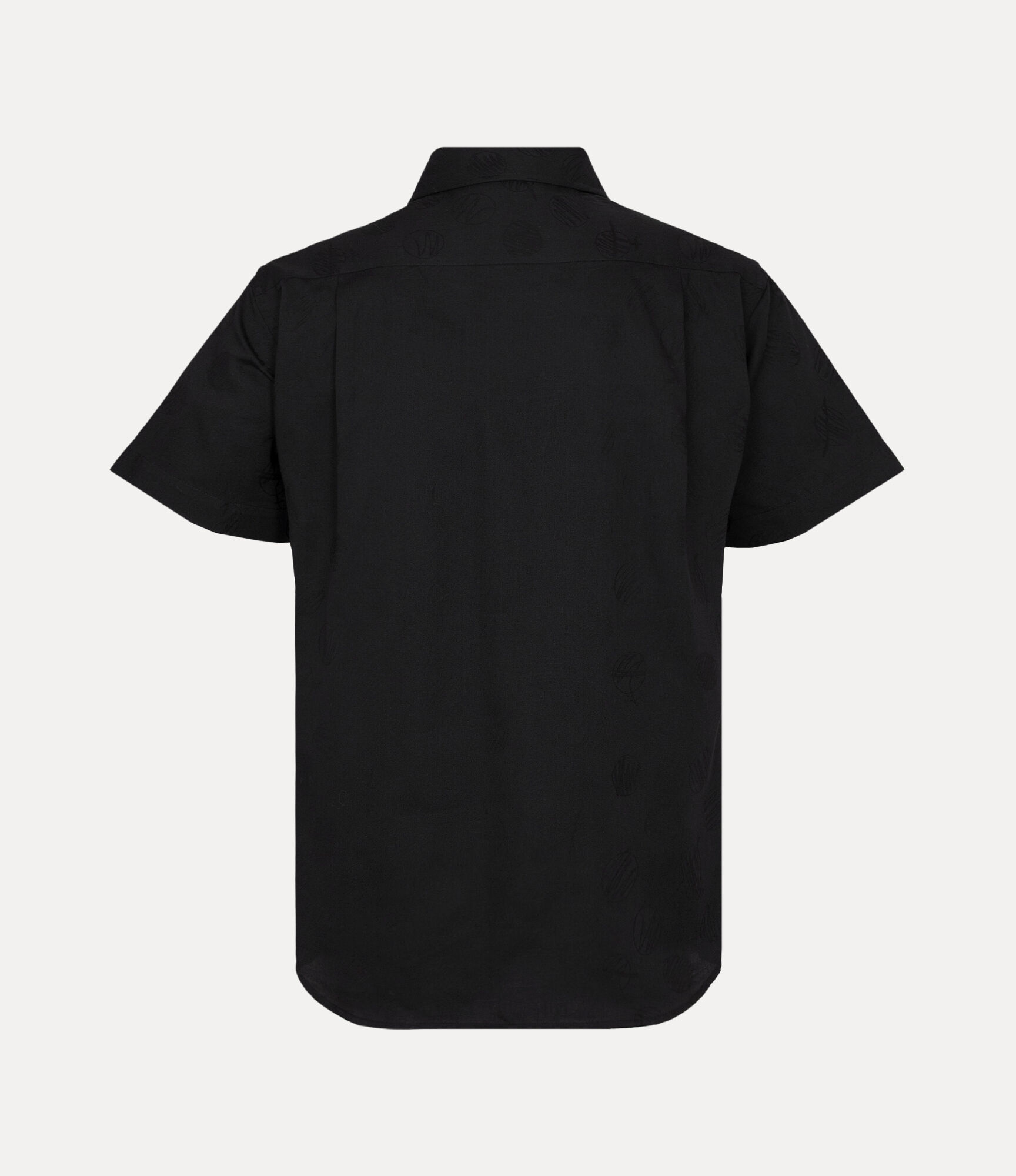 Scribble Dots Jacquard Short Sleeve Relax Pocket Shirt  large image number 5