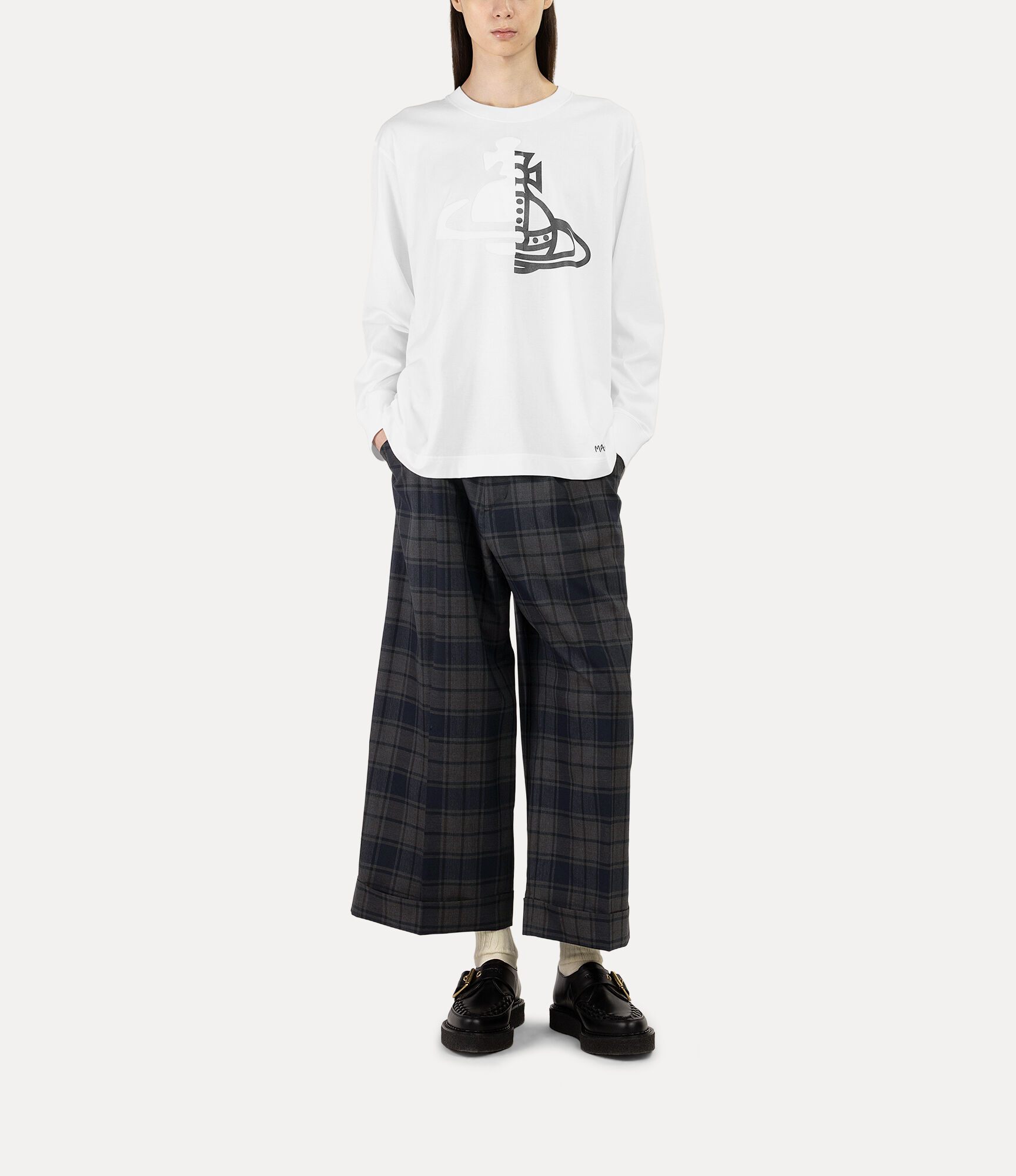 Half and Half Long Sleeve t-shirt   large image number 2
