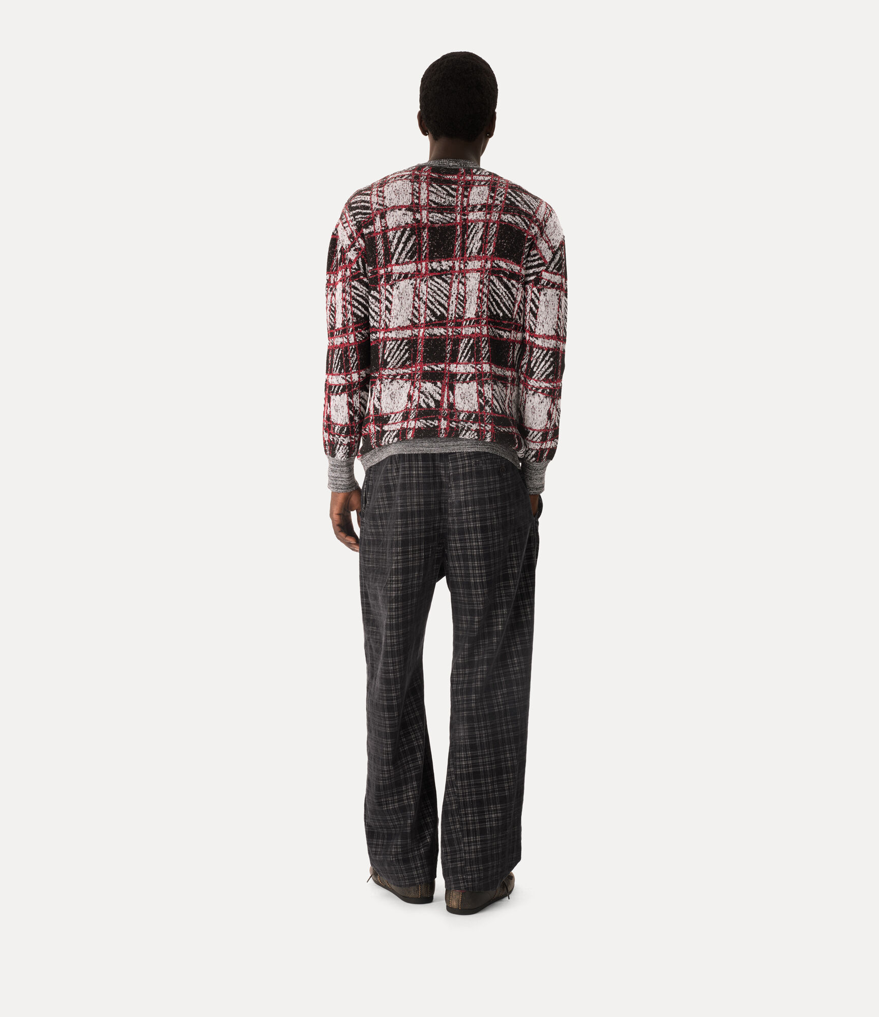 Scribble Check Cardigan  large image number 3