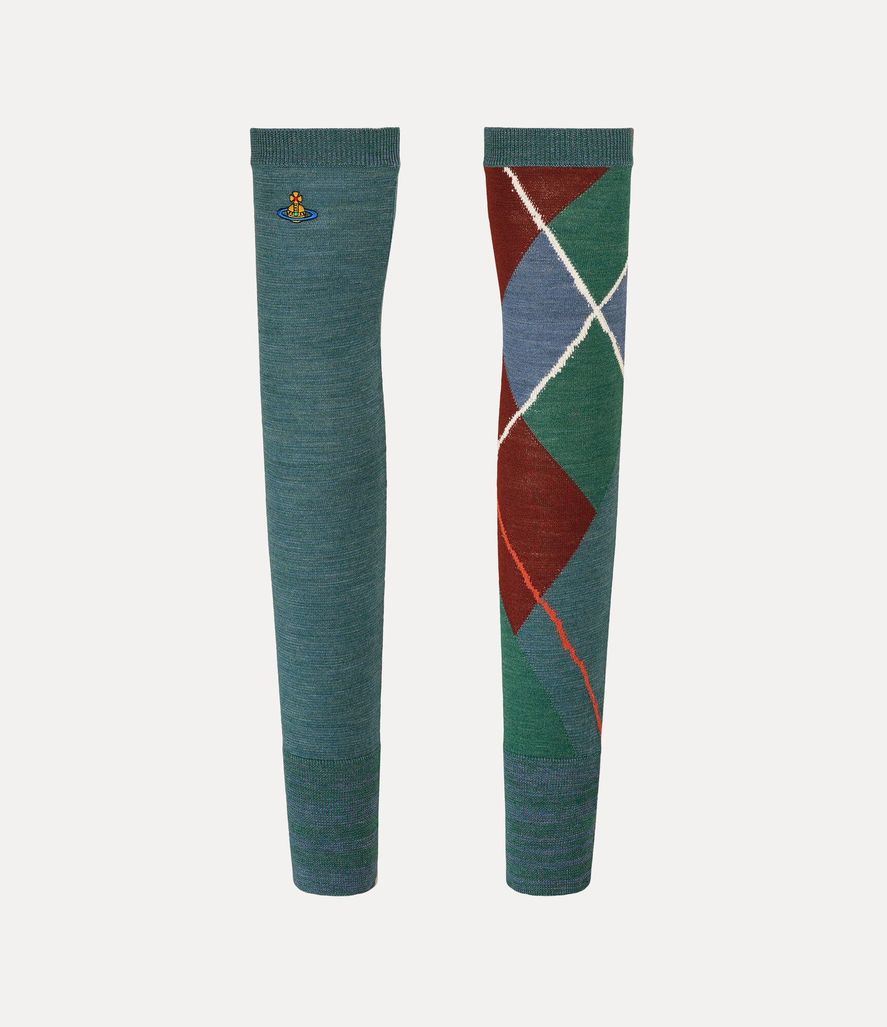 Argyle Arm Warmers