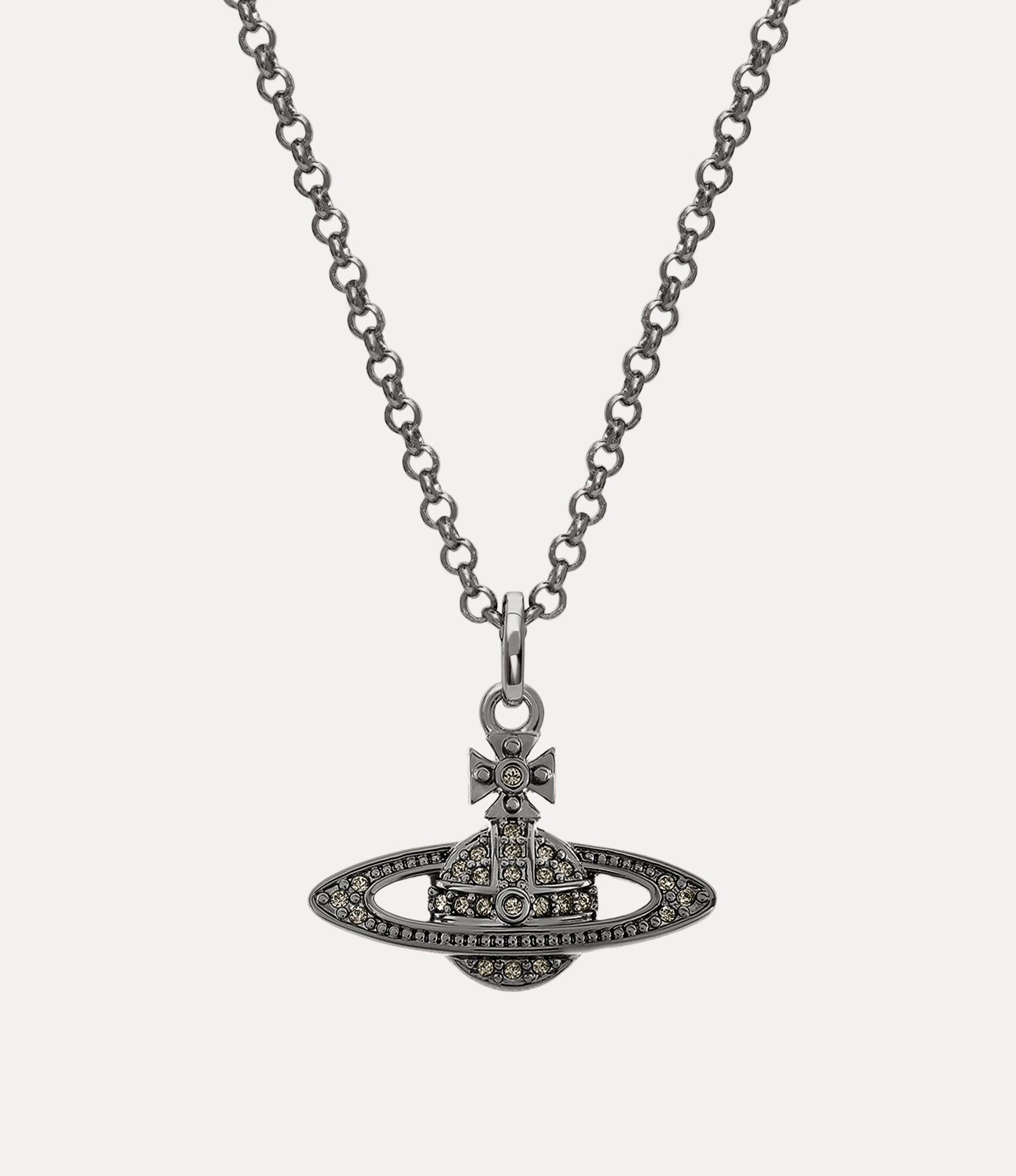 Man. Mini Bas Relief Orb Pendant Necklace