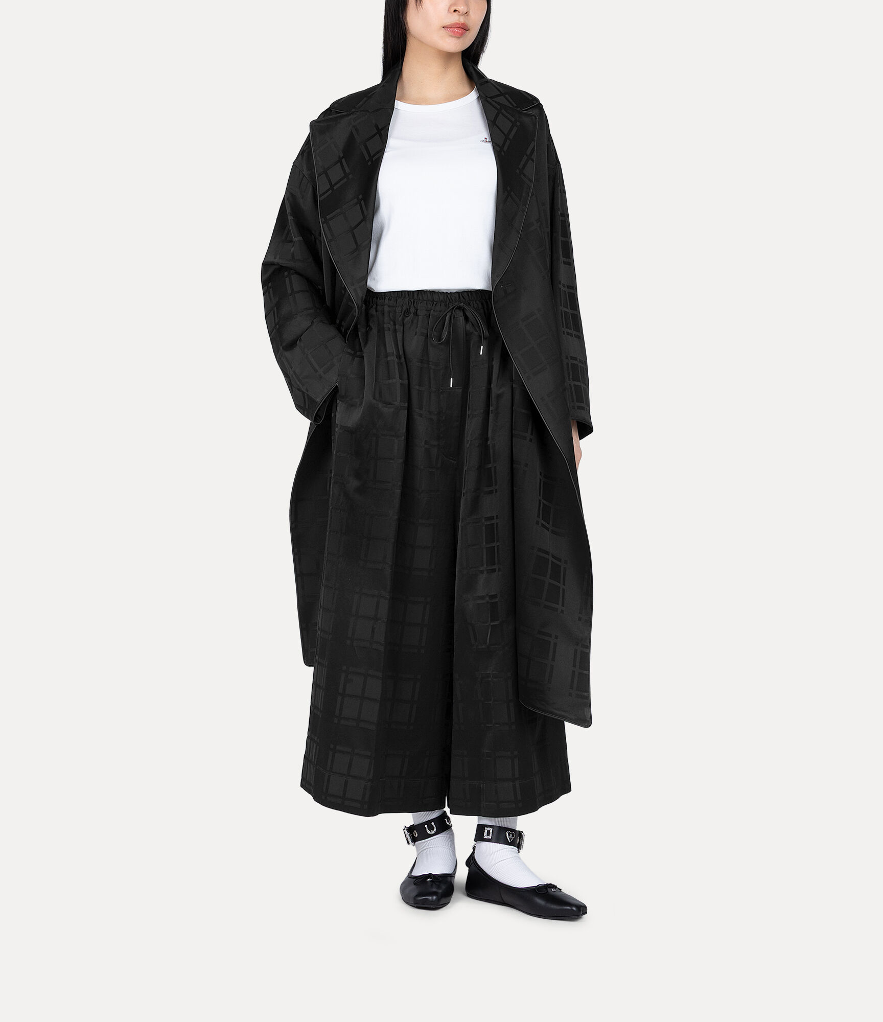 Check Wide Pants  large image number 2