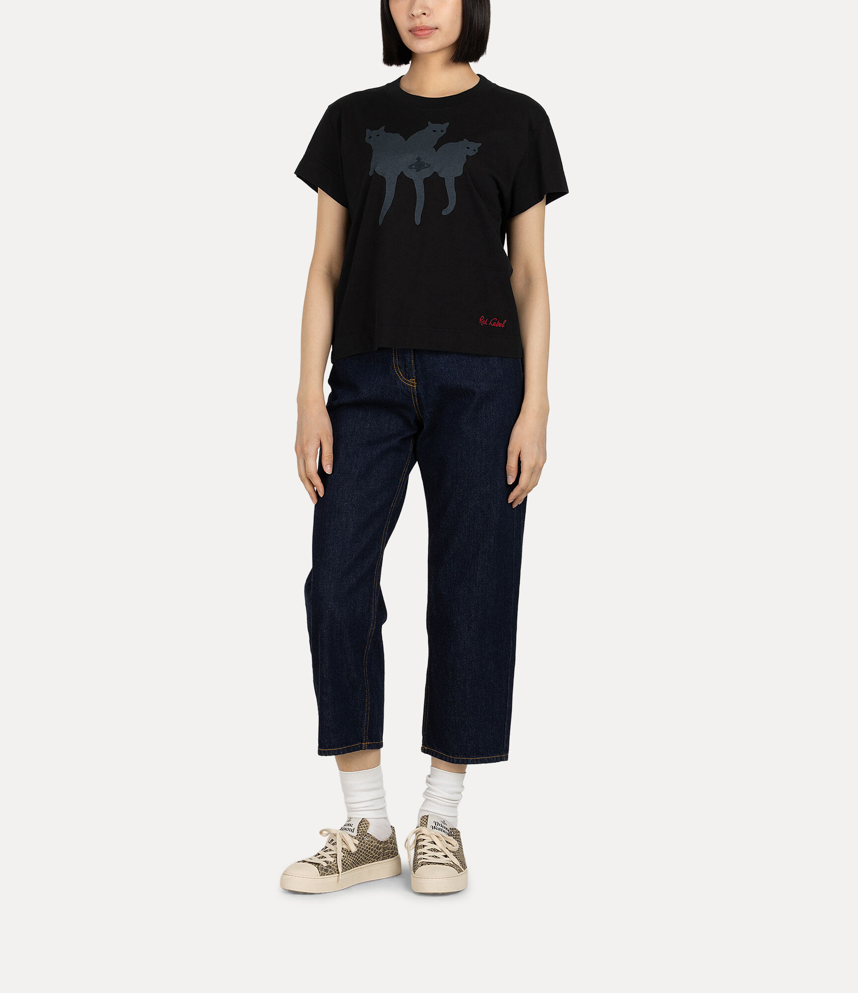 Cat Print Boy's Short T-shirt  large image number 2
