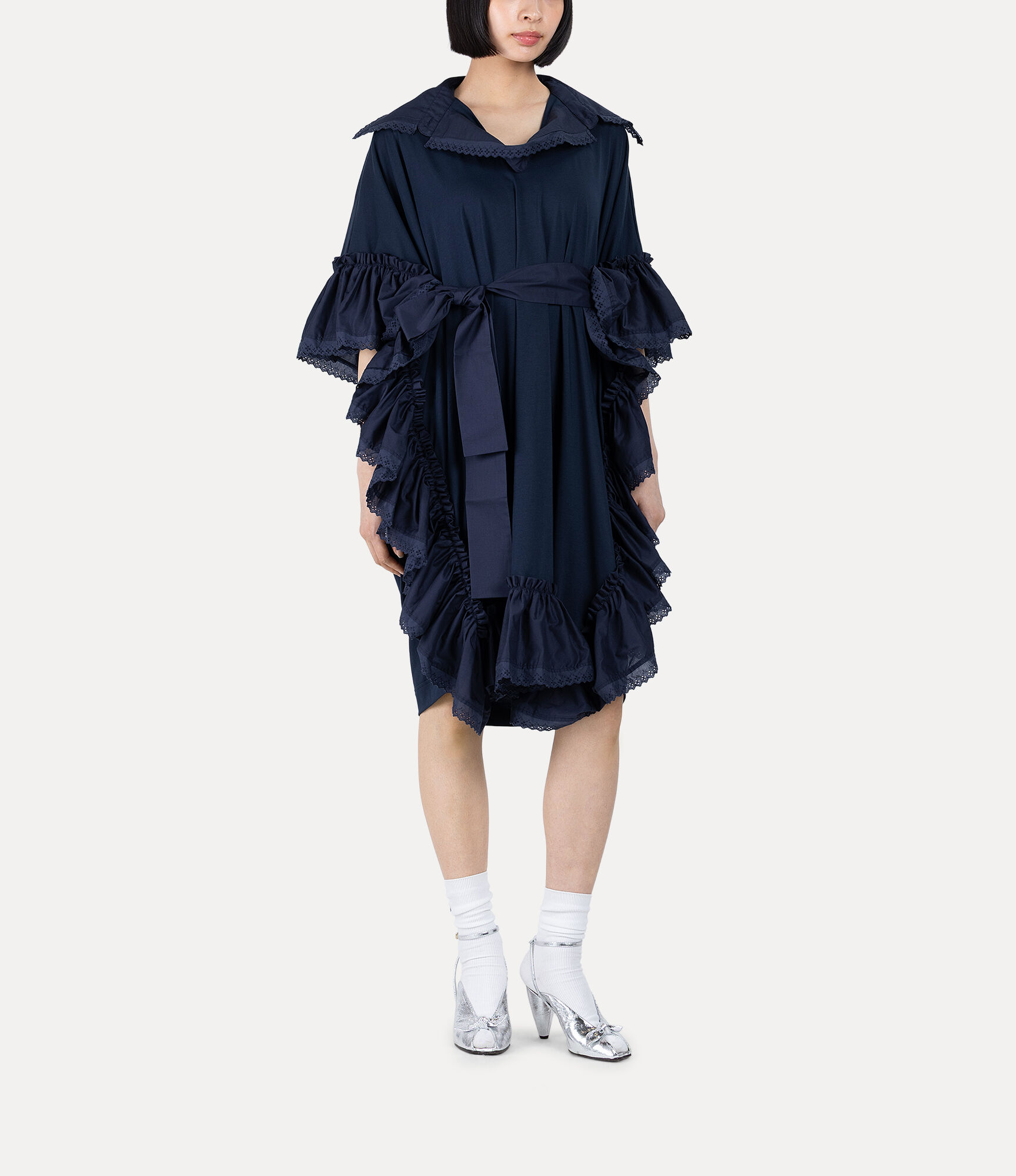 Dry Cotton Jersey Frill Dress  large image number 2