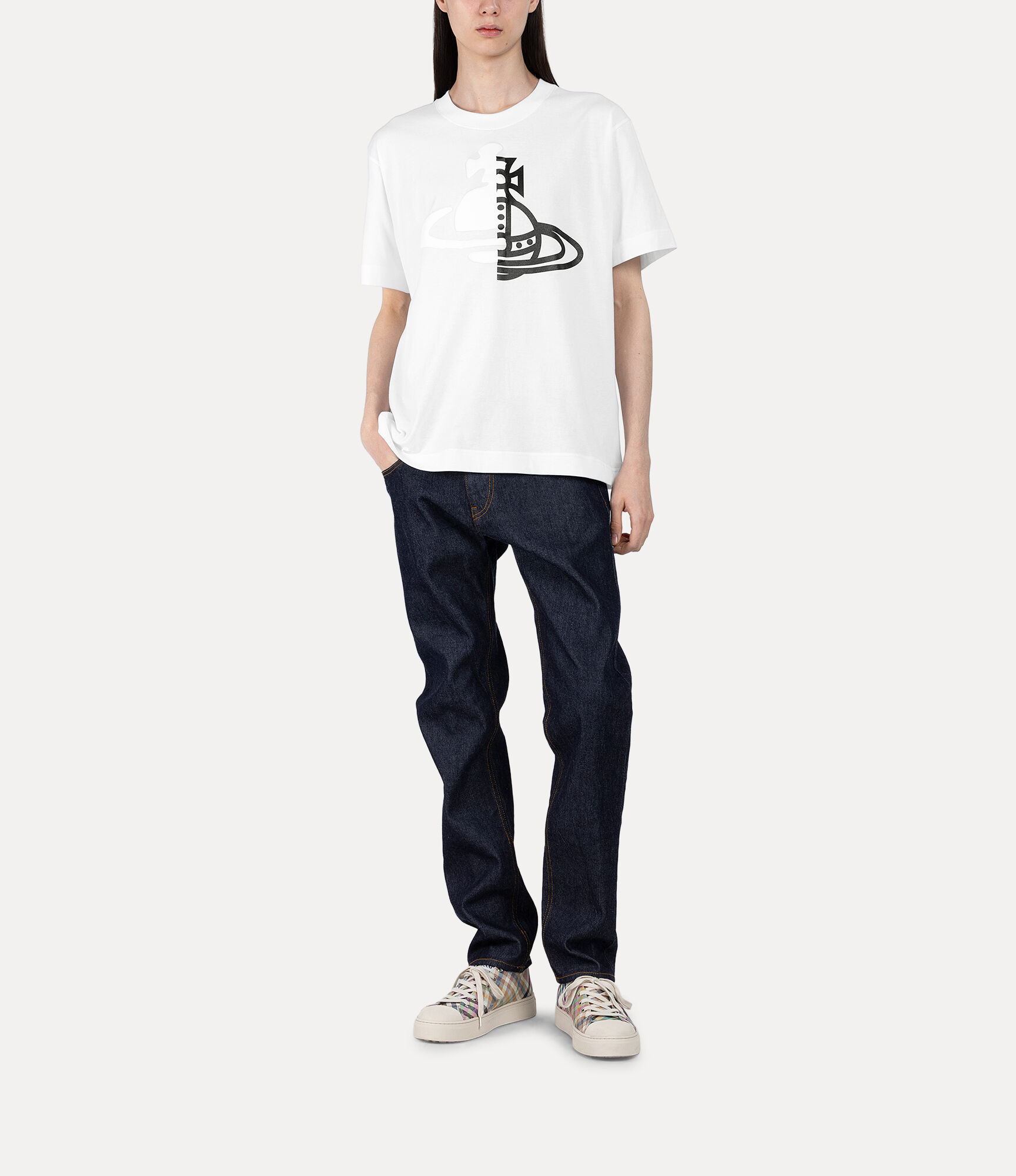 Half and Half Relaxed T-shirt  large image number 5